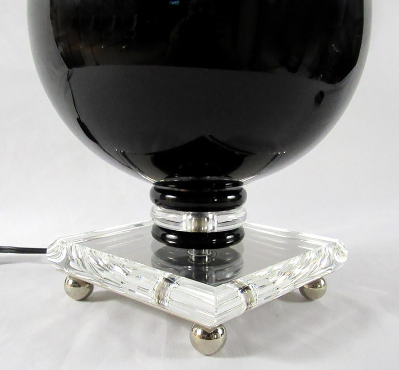 Laudarte Srl Leo Mirai Lámparas de mesa Odessa de cristal de Bohemia, Pareja en venta 1