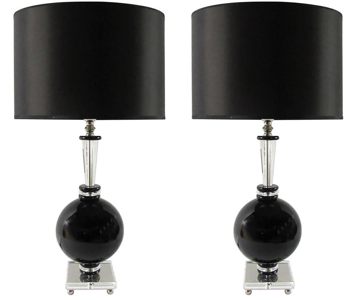 Laudarte Srl Leo Mirai Collection Bohemian Crystal Odessa Table Lamps, Per Item For Sale