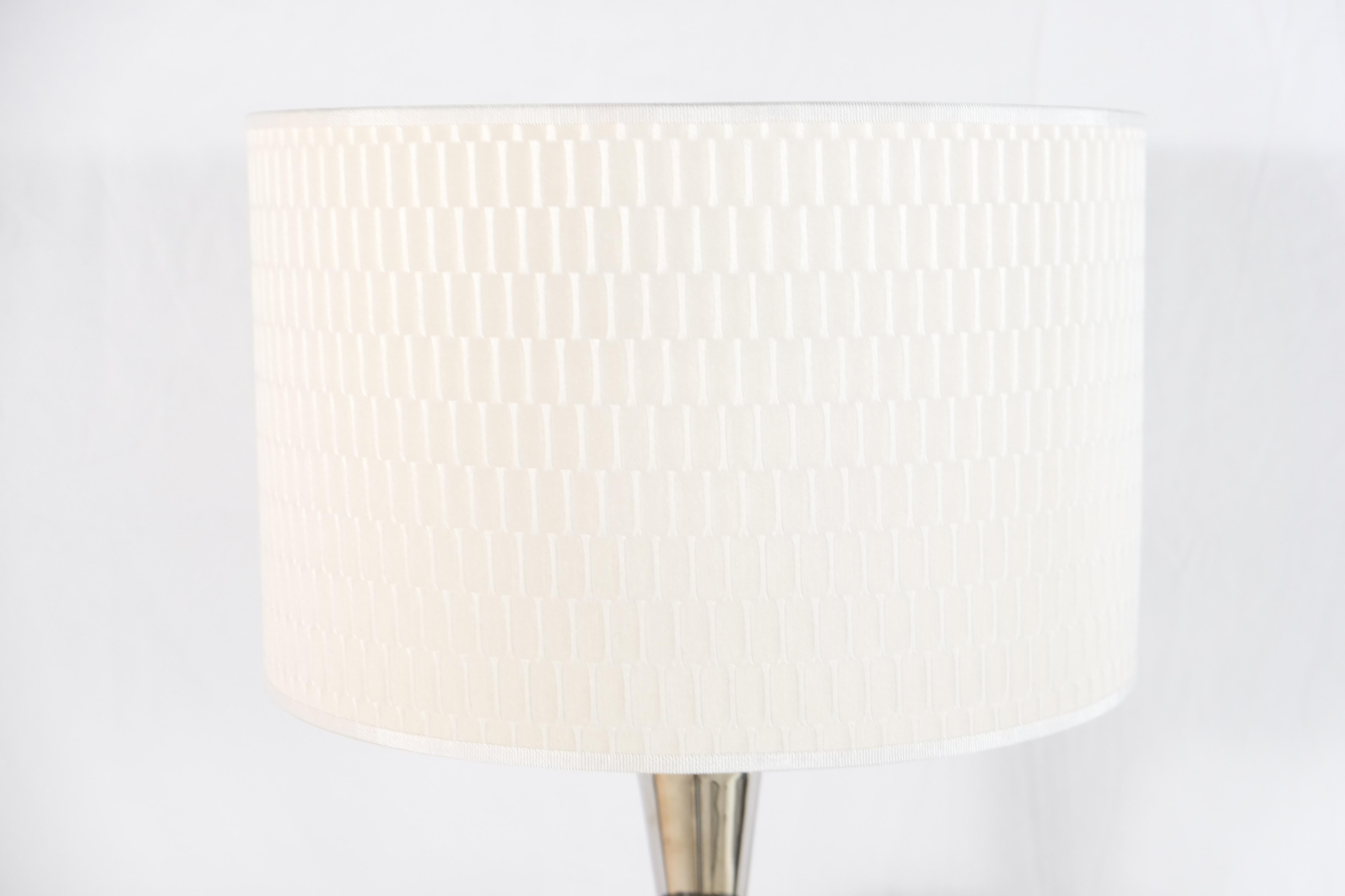 Contemporary Laudarte Srl of Italy Table Lamp in Marble and Mother of Pearl For Sale