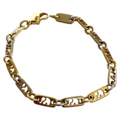 Laudier Genève/Pforzheim:: Bracelet éléphant en or jaune / blanc 18 carats:: 1975