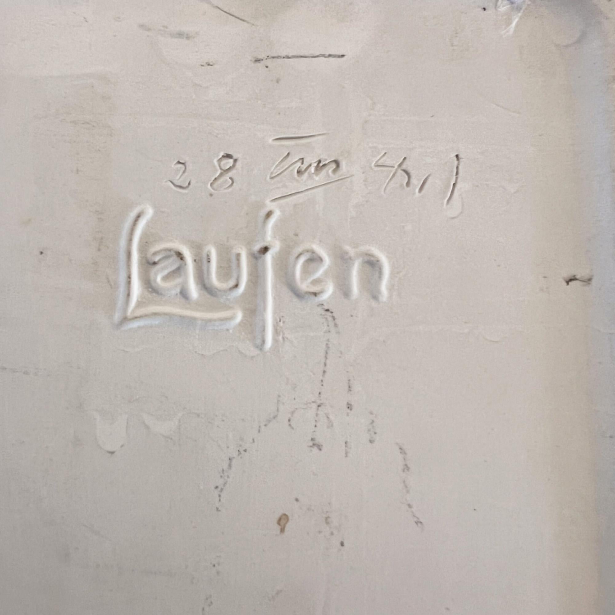 Mid-Century Modern Laufen Artist's Watercolour Ceramic Paint Tray - Stamped For Sale