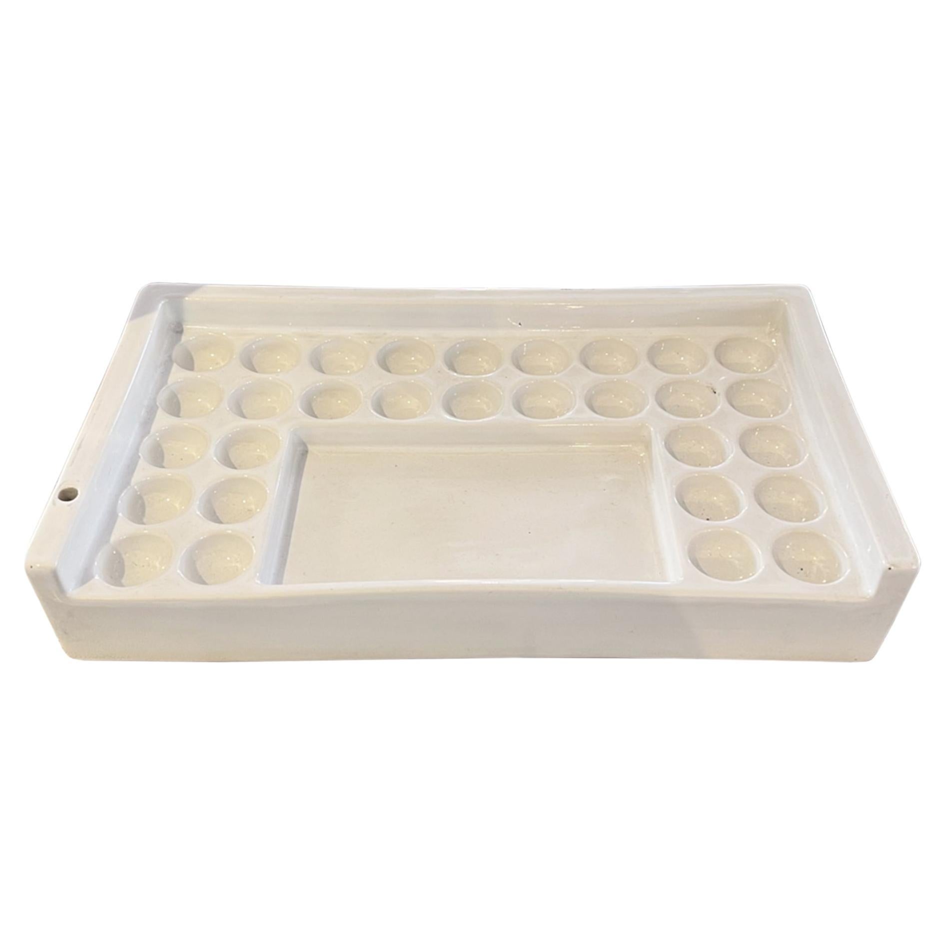 Laufen Artist's Watercolour Ceramic Paint Tray - Stamped For Sale