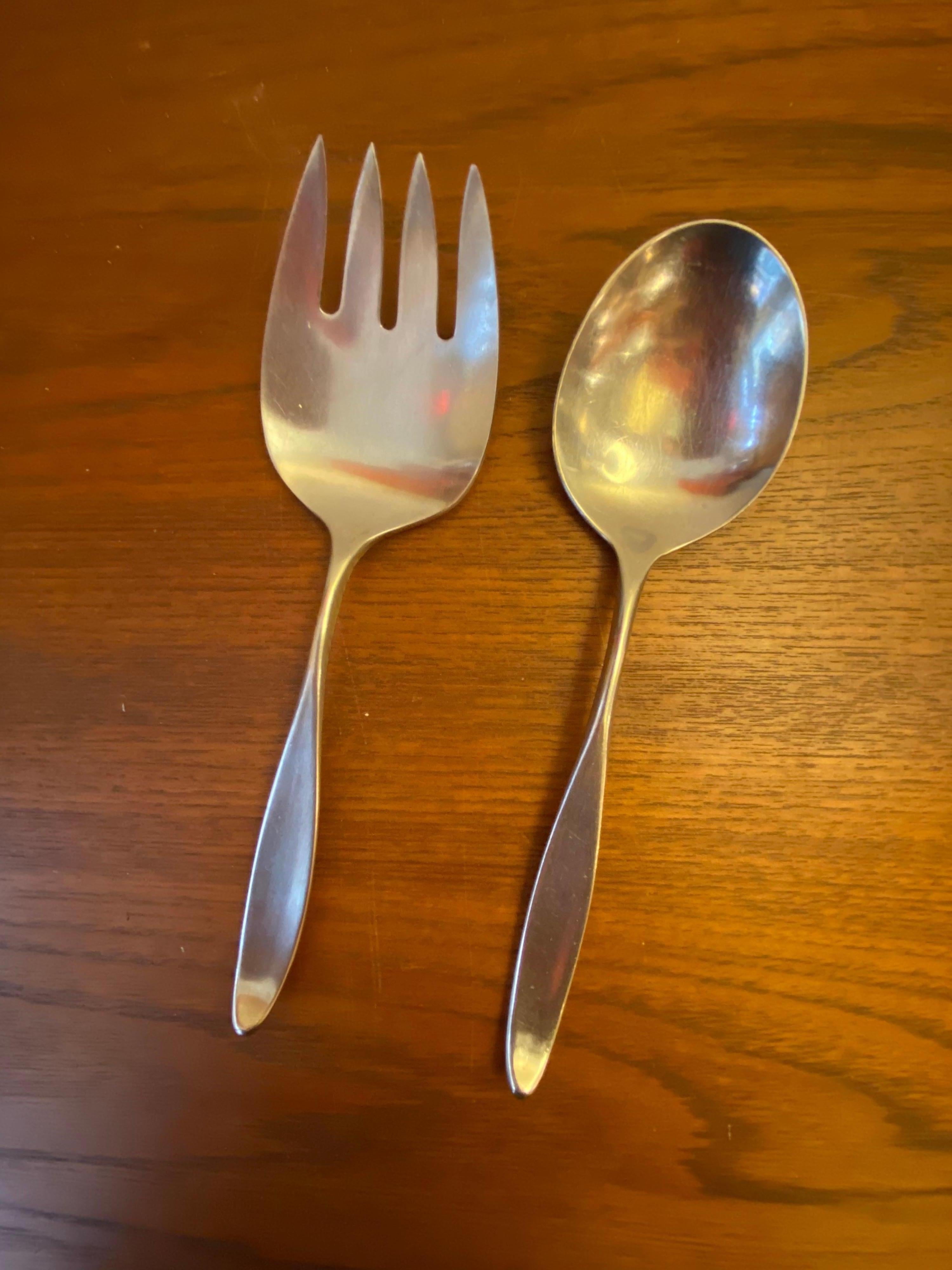 Lauffer Design 2 Designed by Don Wallance Service for 8 Stainless Flatware Set 1