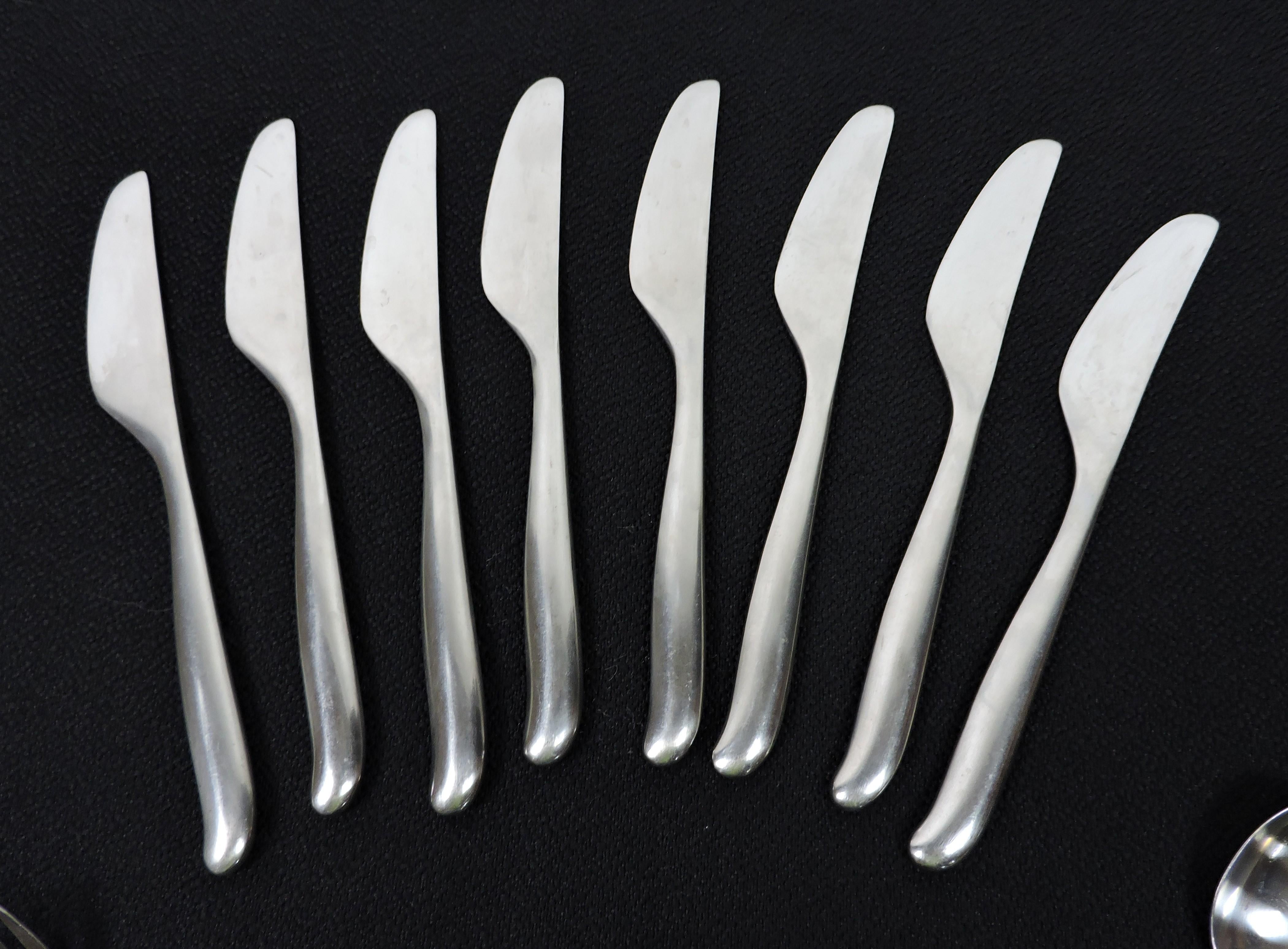 Lauffer Design 2 Don Wallance Service for 8 Stainless Flatware & Box Germany 2