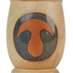 Laugharne Pottery Welsh Studio Pottery Decanter and Stopper, 20th Century