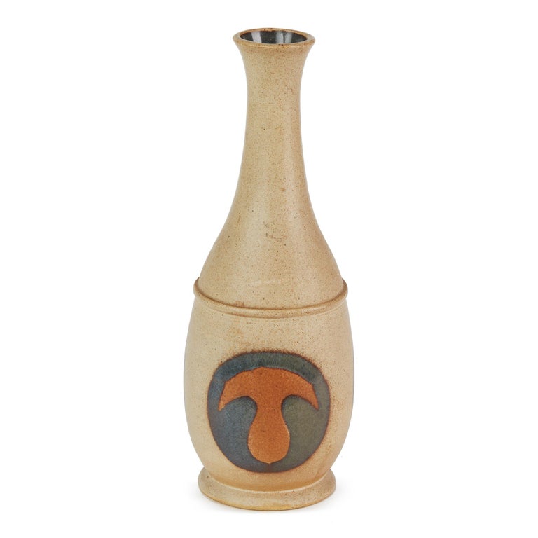 Laugharne Pottery Welsh Studio Pottery Decanter and Stopper, 20th Century For Sale at 1stDibs