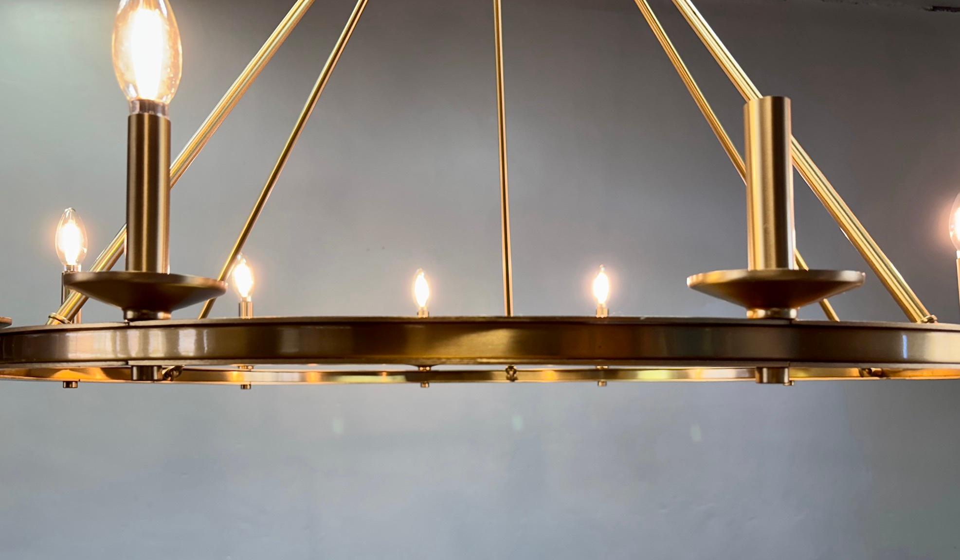 Launceton Oversize Ring Chandelier by Visual Comfort Renacimiento del imperio en venta