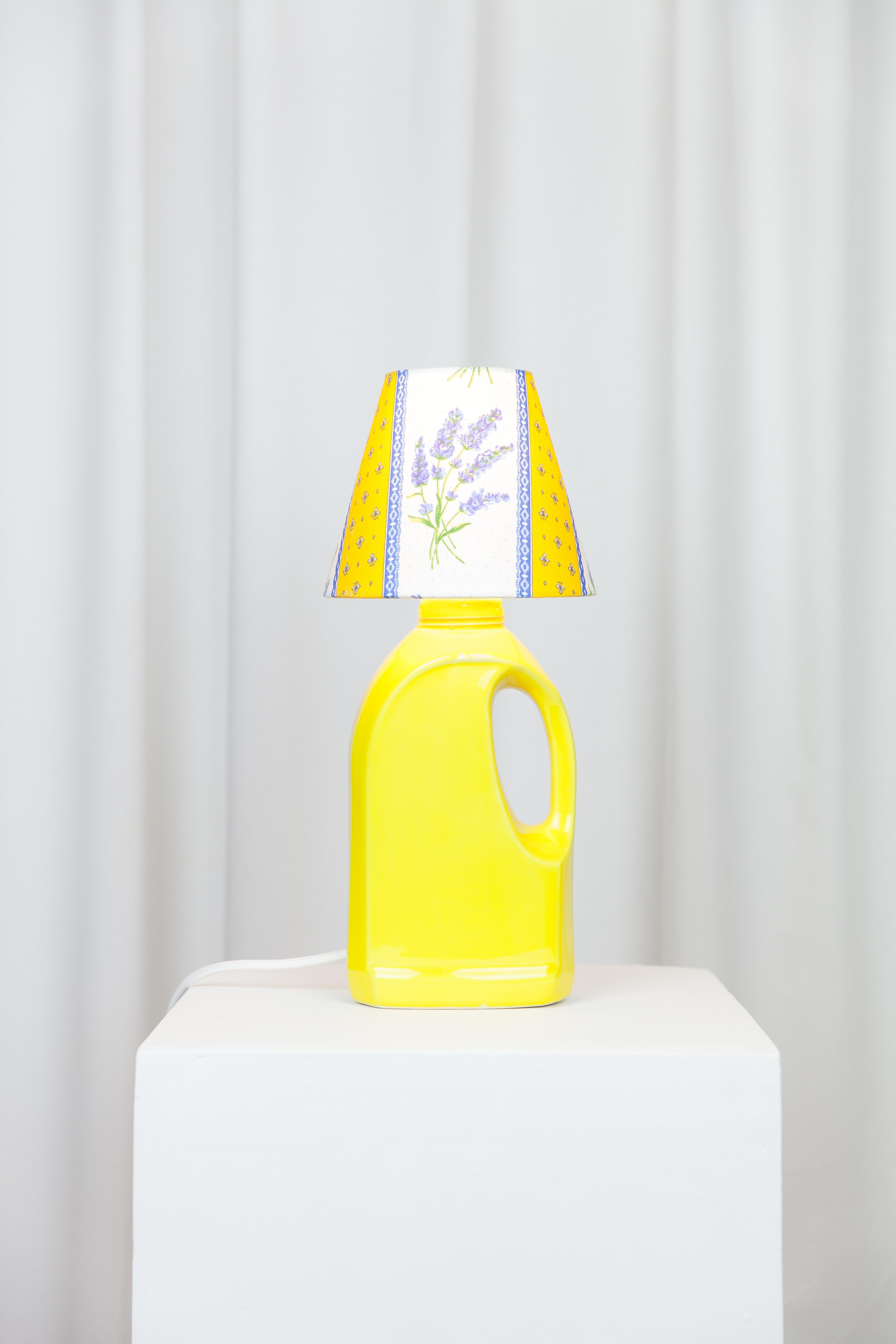 Post-Modern Laundry Yellow Lamp by Lola Mayeras