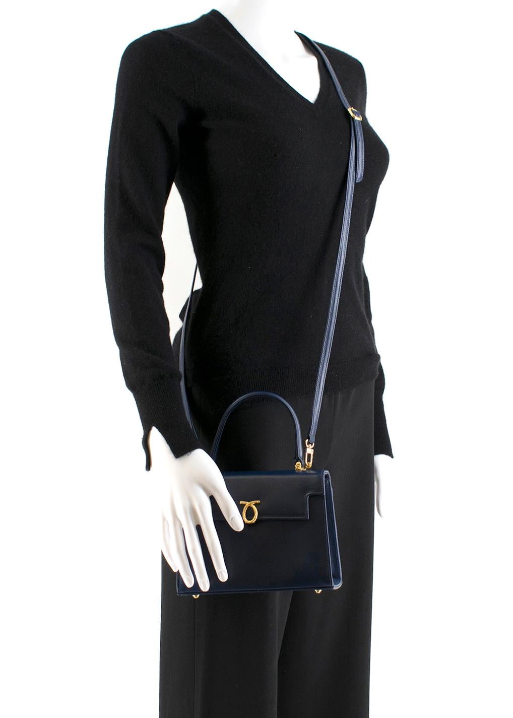 Launer Indigo Judi Leather Tote Bag One size In Excellent Condition In London, GB