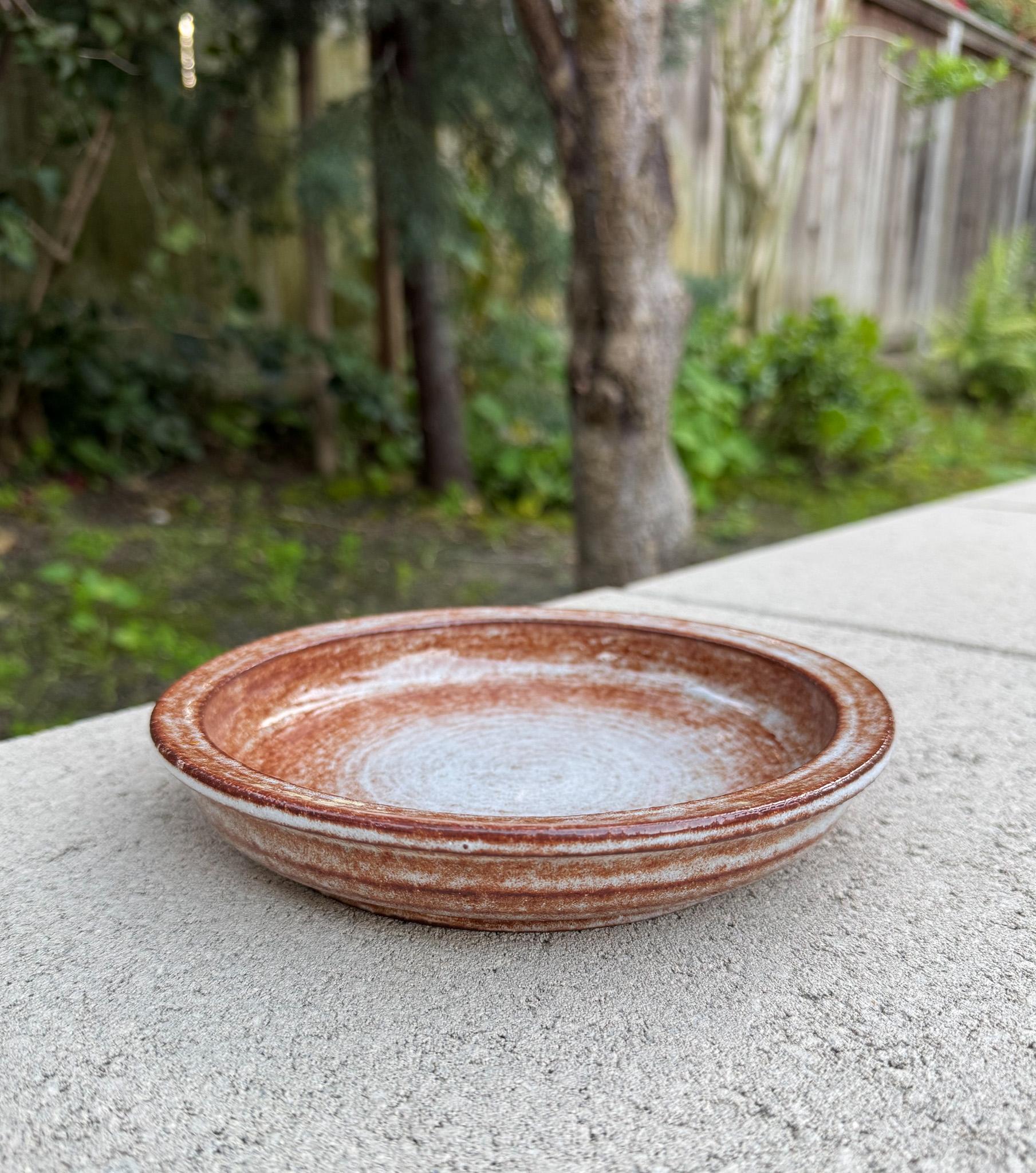 Cuenco de cerámica Laura Andreson, California, 1954 Moderno de mediados de siglo en venta