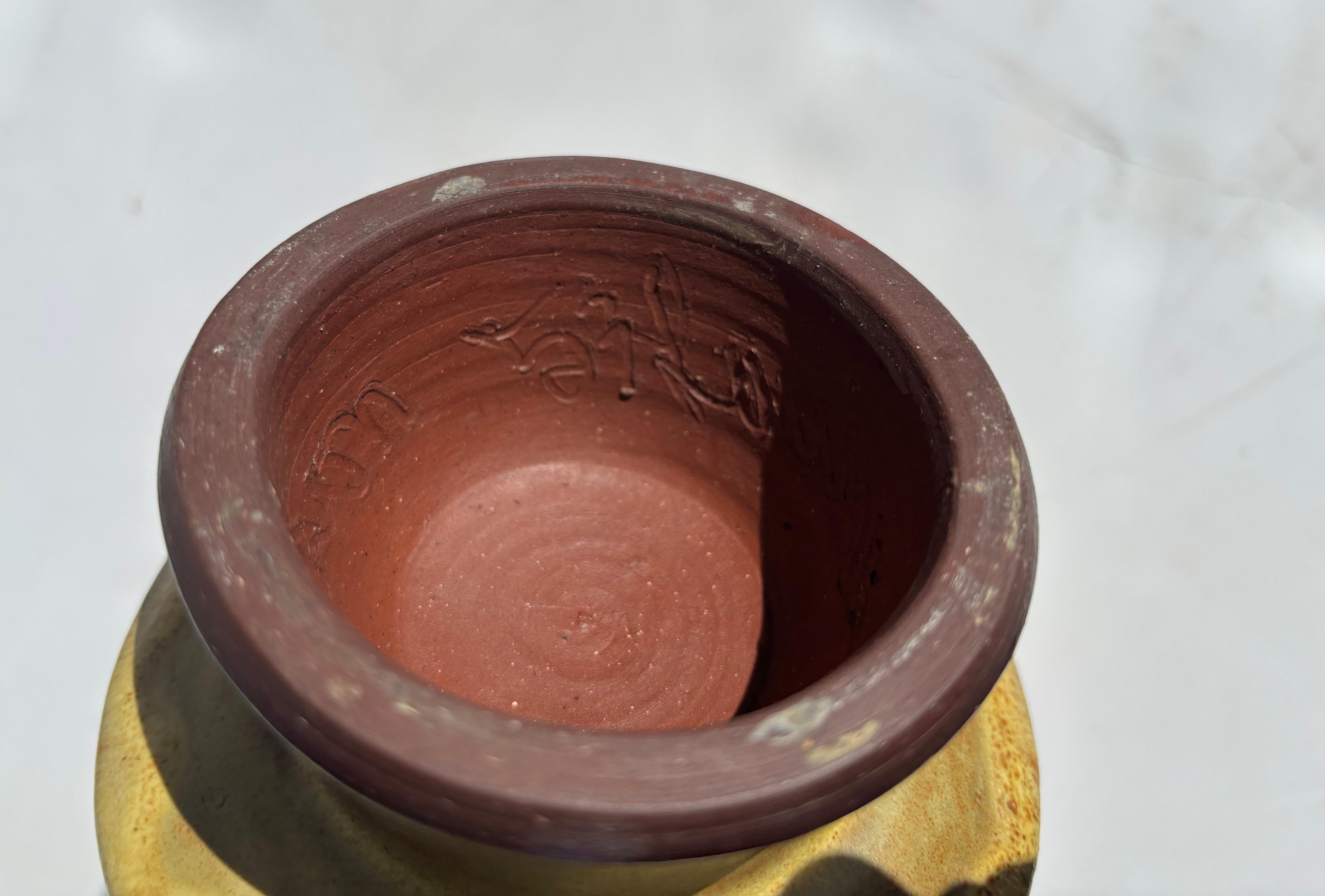 Moderno Vaso in ceramica Laura Andreson firmato, datato 53. in vendita