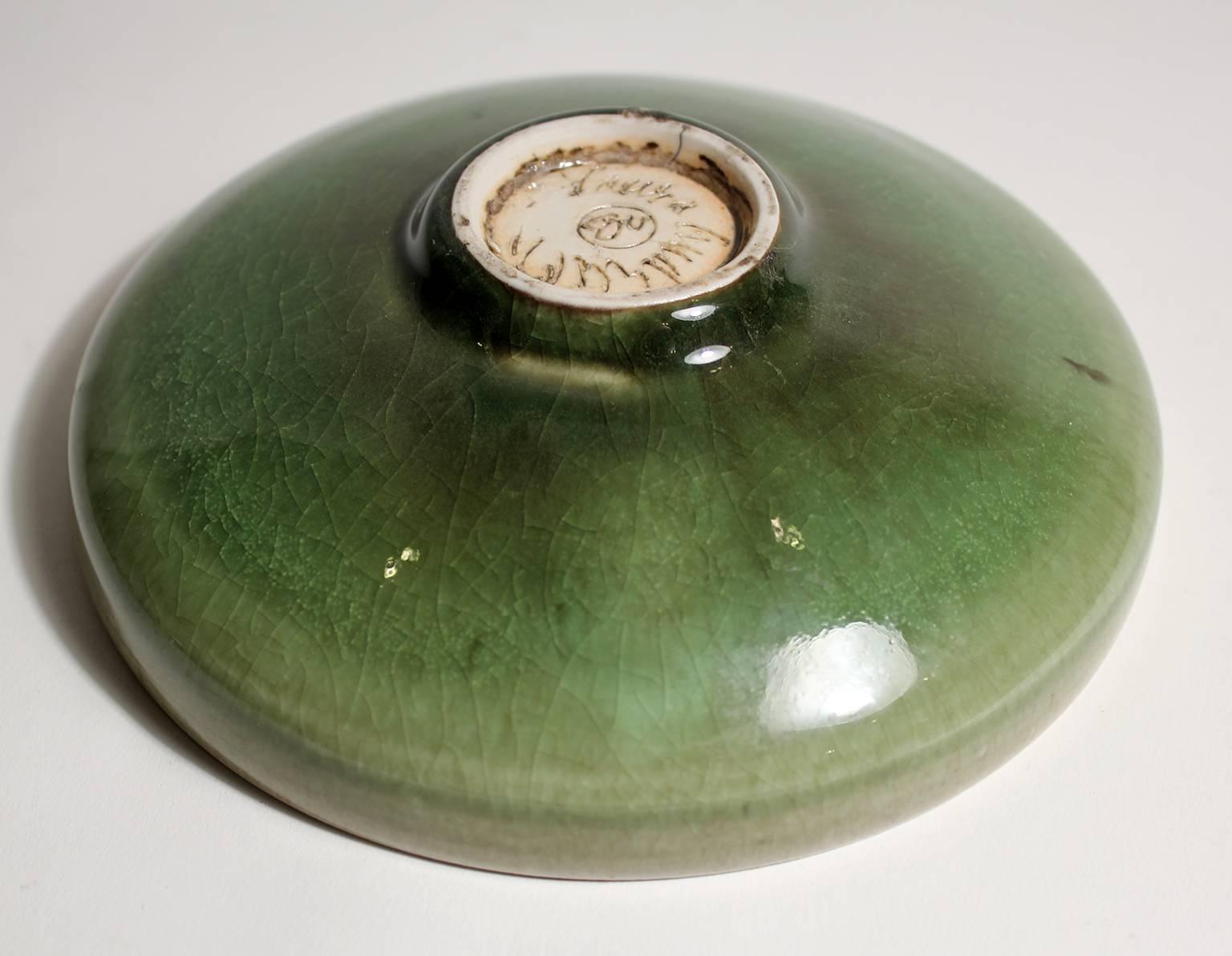 Laura Andreson Green Celadon Porcelain Art Pottery Bowl 3