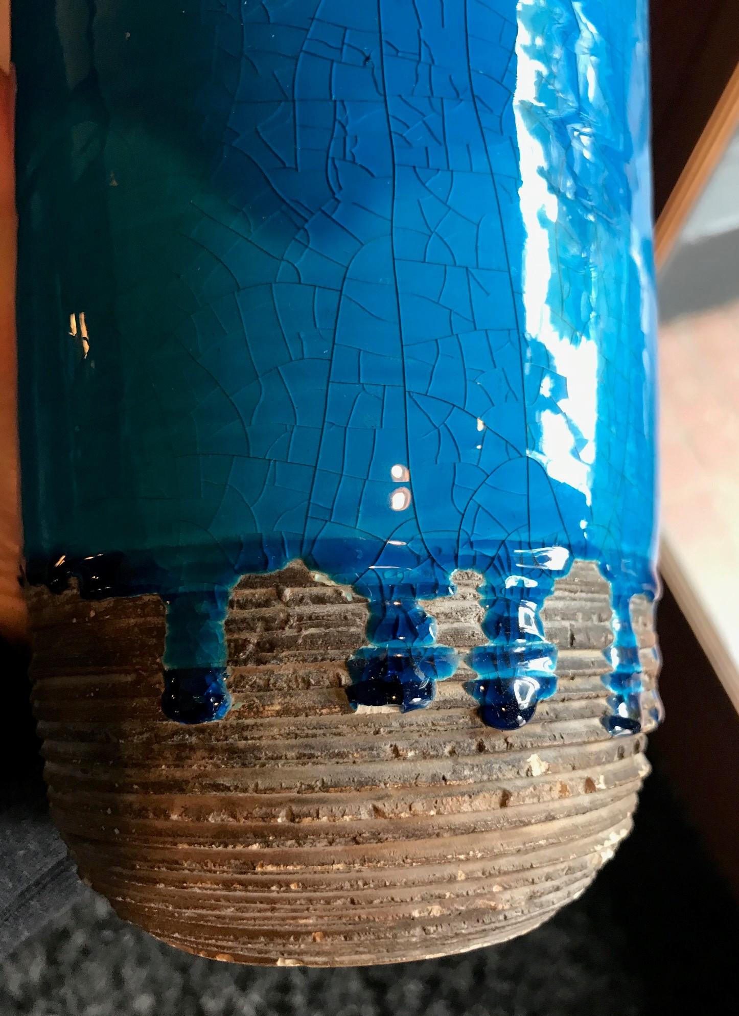 Mid-20th Century Laura Andreson Signed Large Glazed Mid-Century Modern Ceramic Pottery Vase, 1940