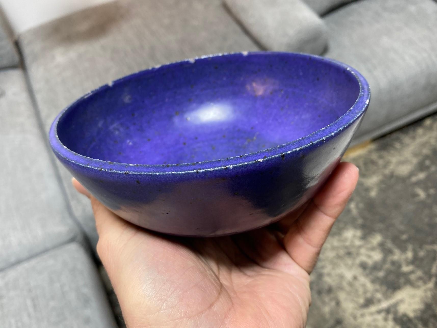 Laura Andreson Signed Glazed Mid-Century Modern California Studio Pottery Bowl For Sale 10