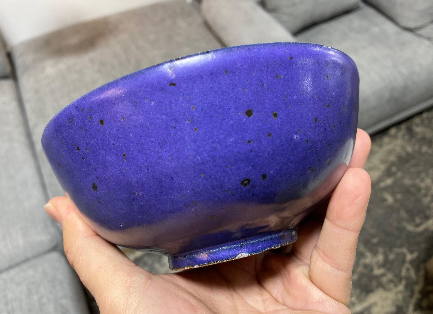 Laura Andreson Signed Glazed Mid-Century Modern California Studio Pottery Bowl For Sale 11