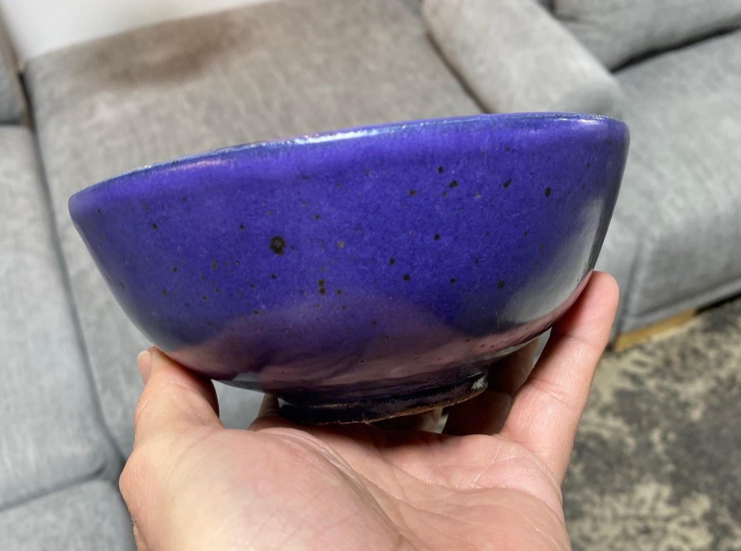 Laura Andreson Signed Glazed Mid-Century Modern California Studio Pottery Bowl For Sale 12