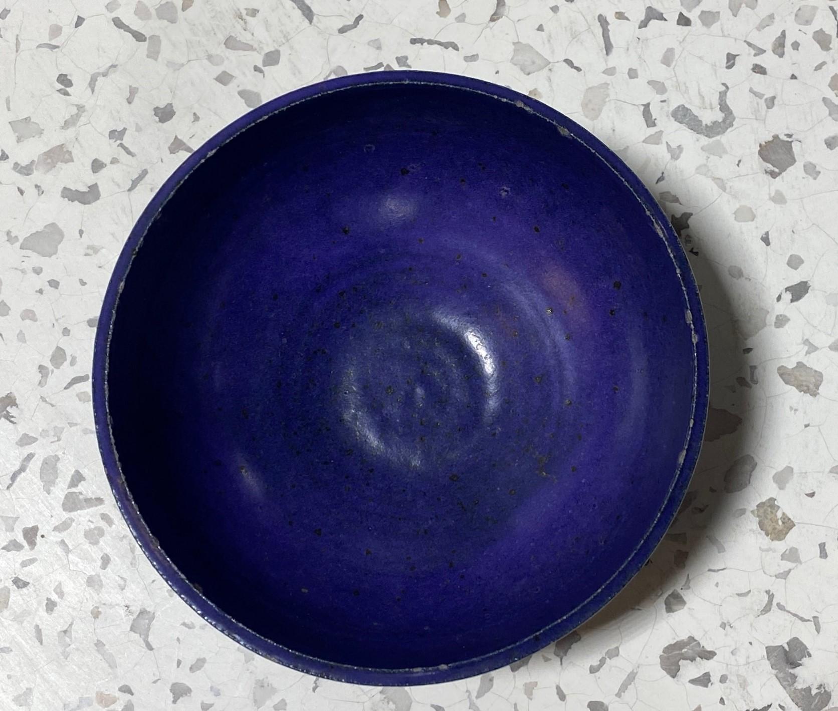 Laura Andreson Signed Glazed Mid-Century Modern California Studio Pottery Bowl For Sale 3