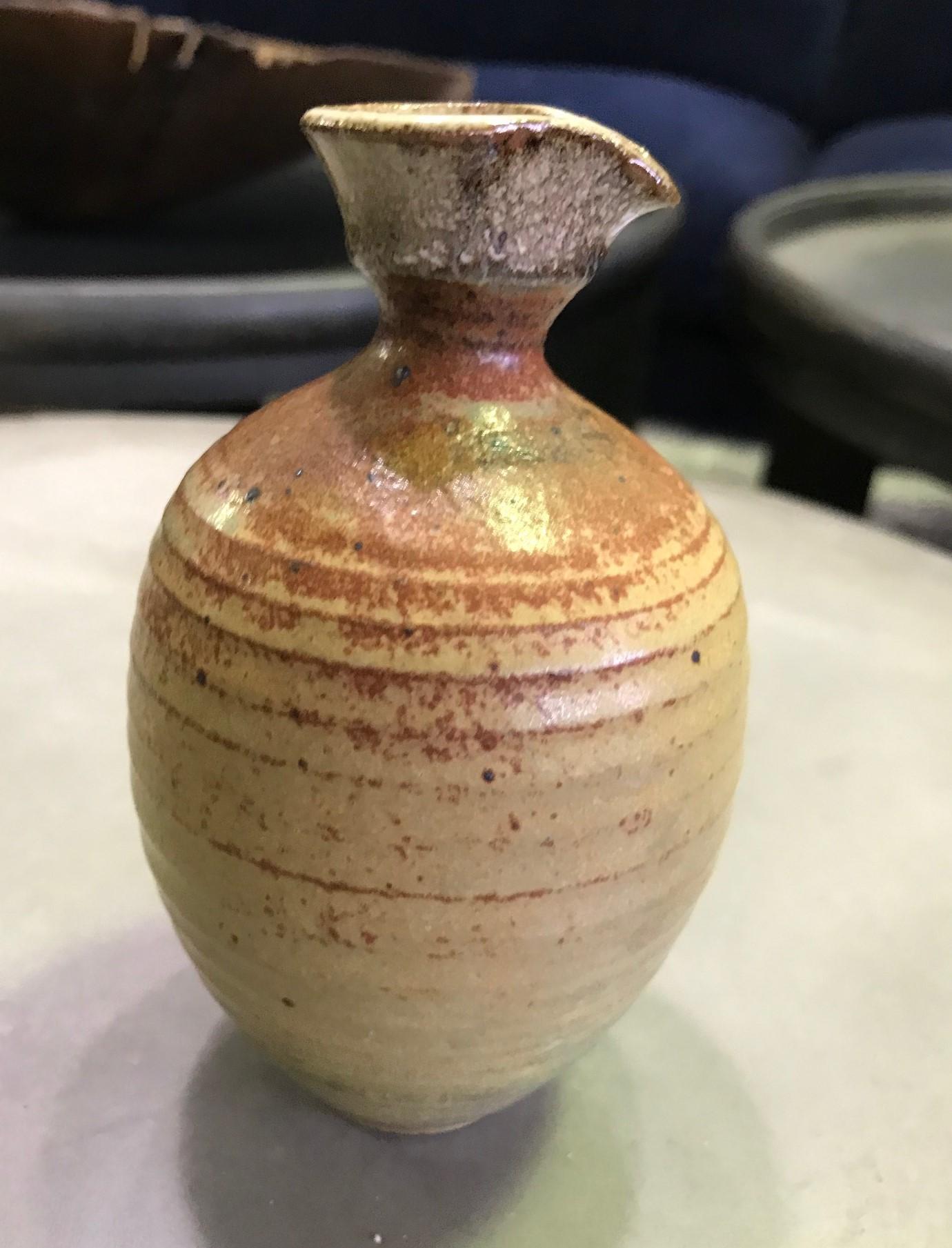 American Laura Andreson Signed Mid-Century Modern Ceramic Glazed Pottery Vase