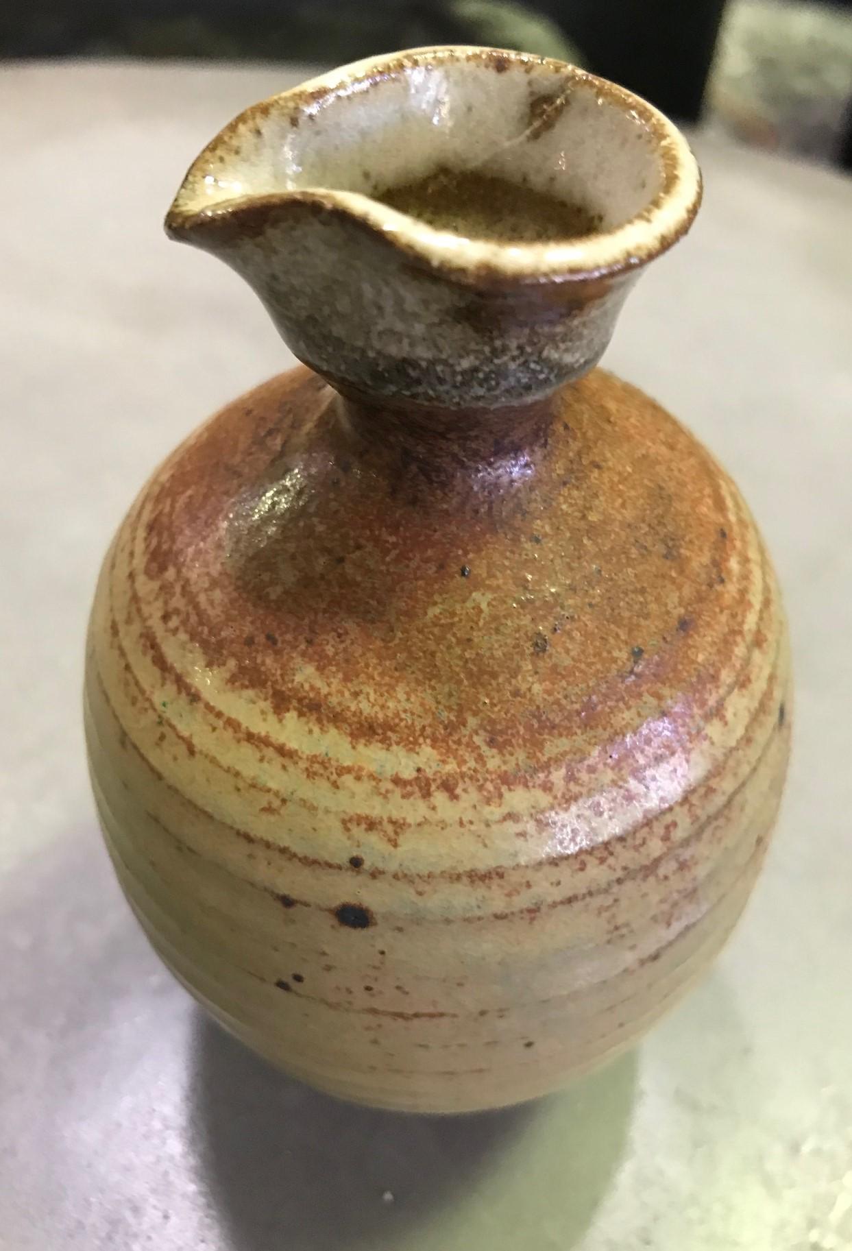 Mid-20th Century Laura Andreson Signed Mid-Century Modern Ceramic Glazed Pottery Vase