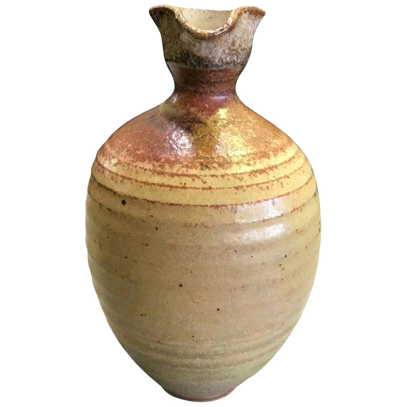 Laura Andreson Signed Mid-Century Modern Ceramic Glazed Pottery Vase