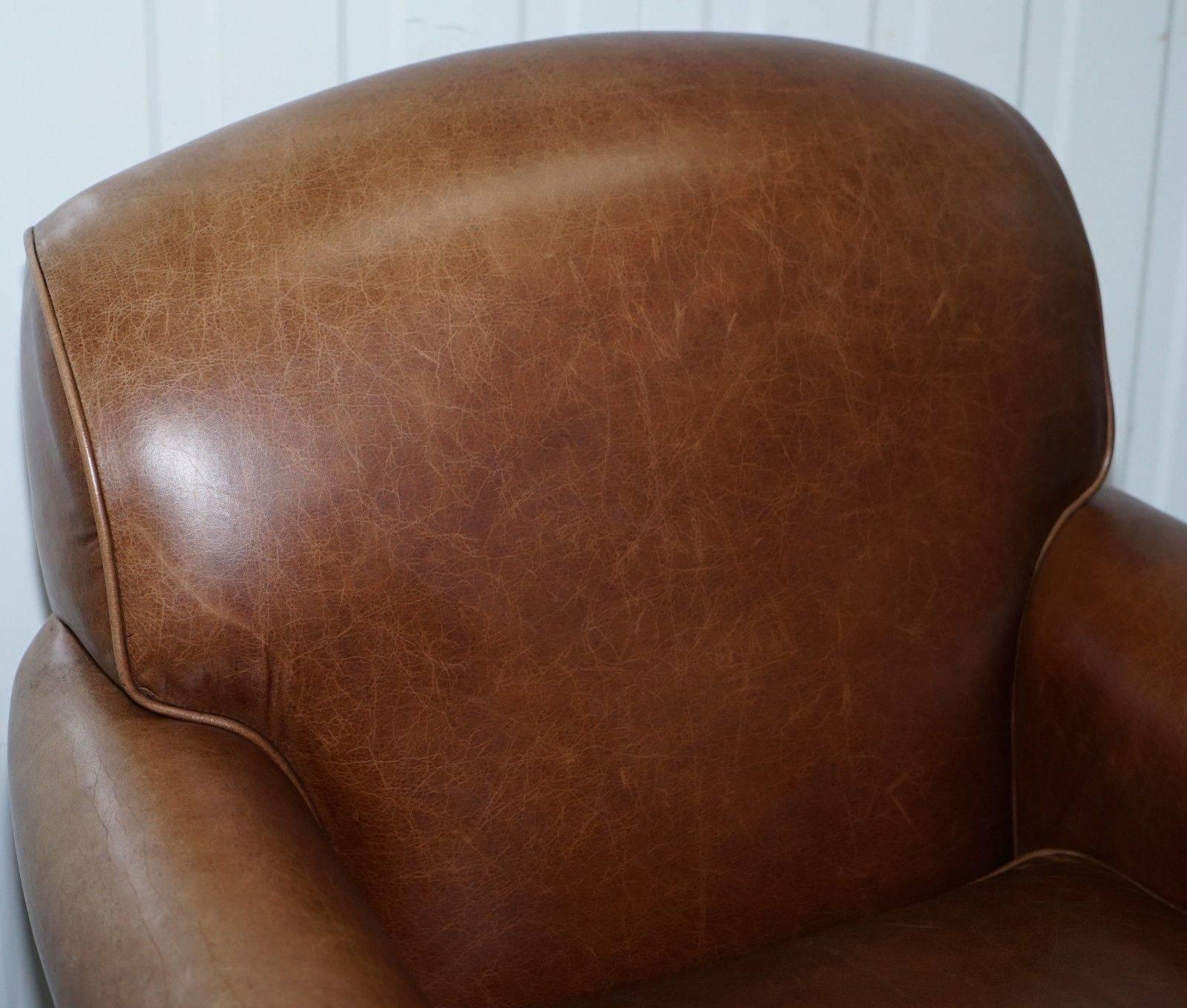 laura ashley leather armchair