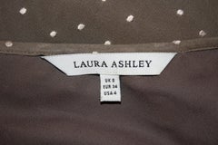 Laura Ashley Spotted Silk Tea Dress