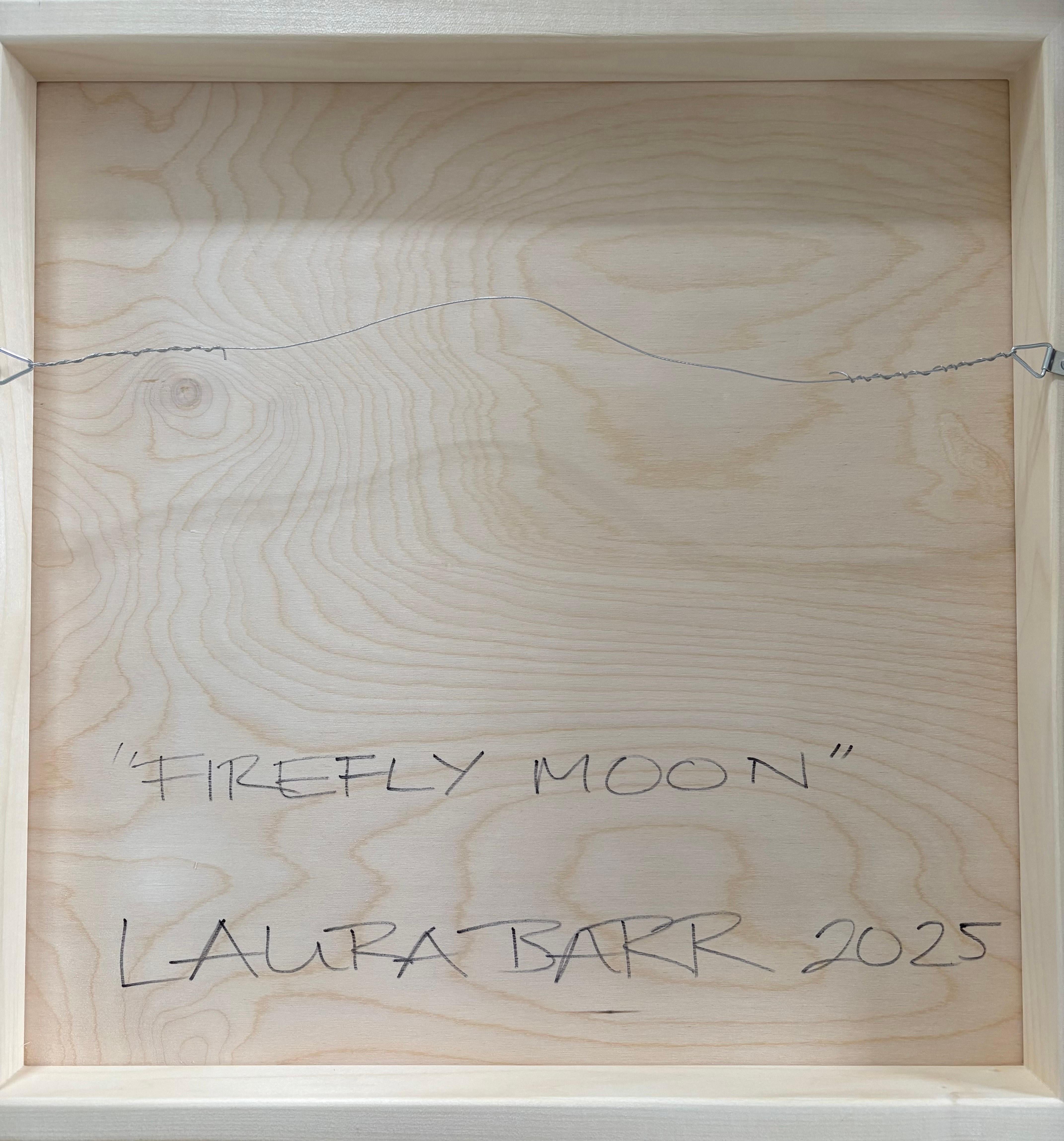 Luna Luciérnaga - Cielo Nocturno Iluminado por la Luna Casas Luciérnagas Paisaje Arbolado, 2025 en venta 1