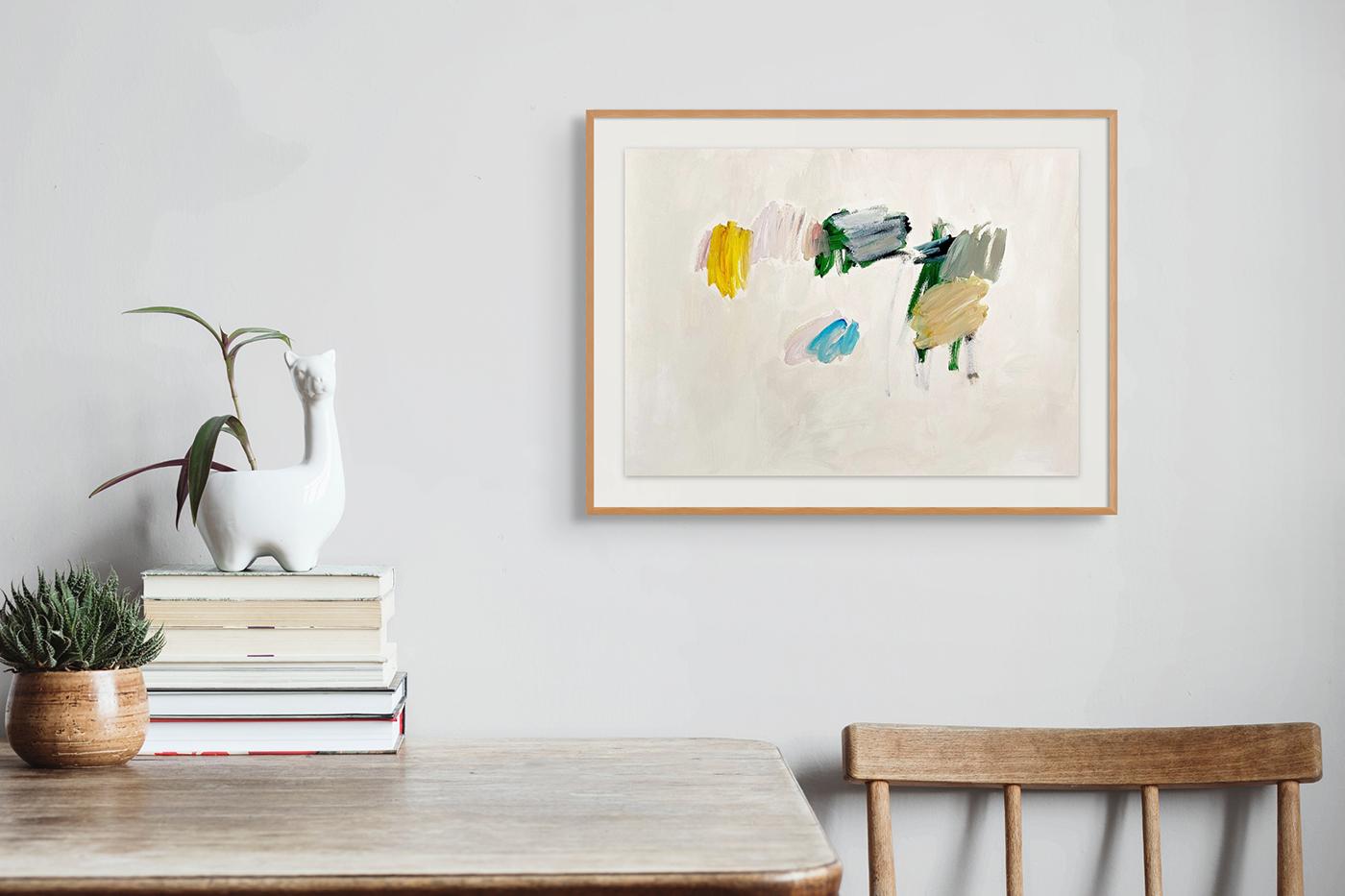 Gemeinschaften (Abstrakte Malerei) – Painting von Laura Basterra Sanz