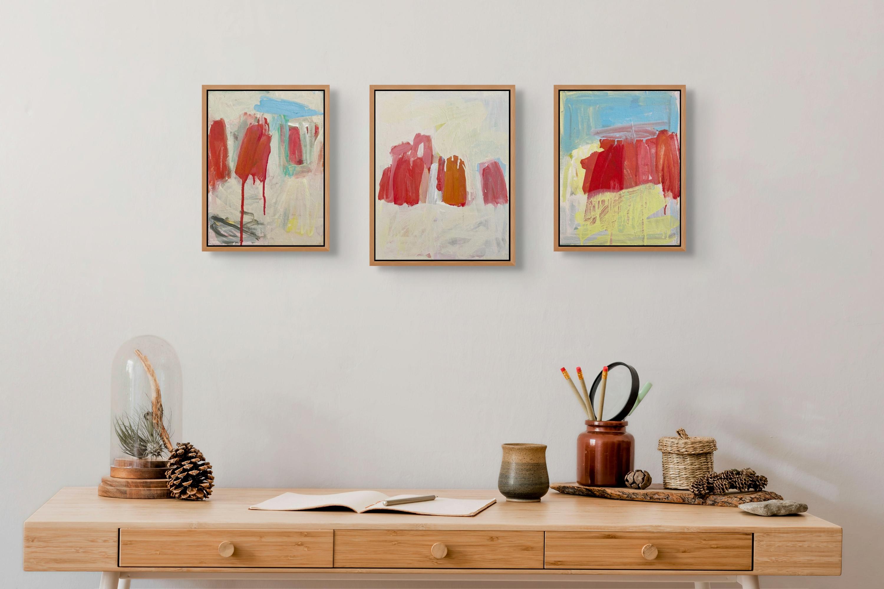 Community Triptych (Abstract Painting) For Sale 1