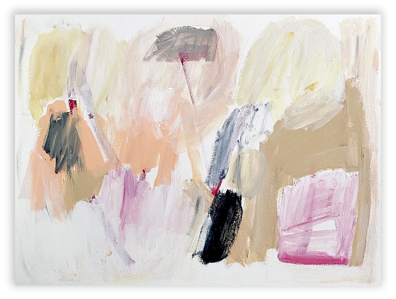 Laura Basterra Sanz Abstract Painting – Delicious, Delicate (Abstrakte Malerei)