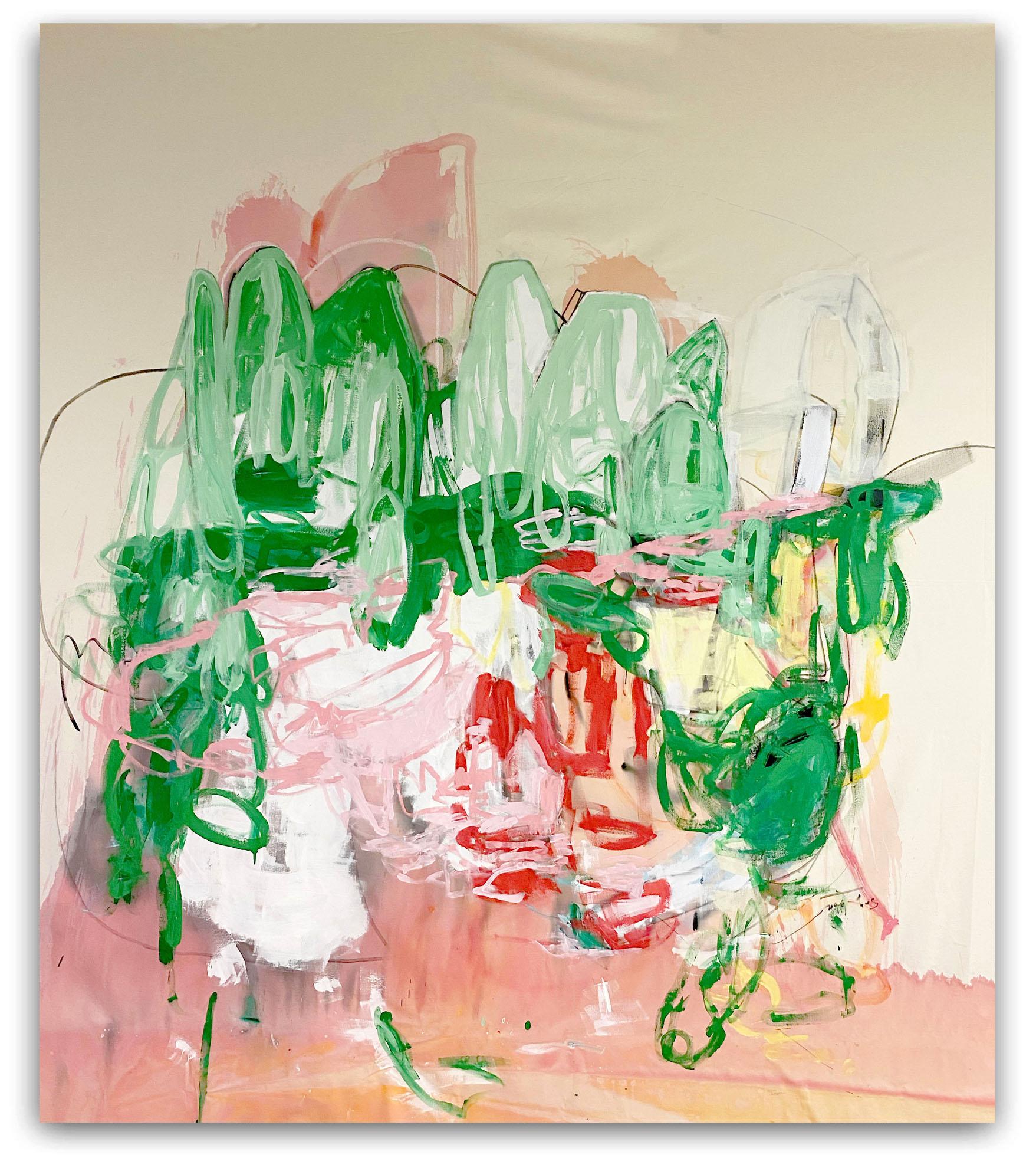 Abstract Painting di Laura Basterra Sanz - Evergreen (Pittura astratta)