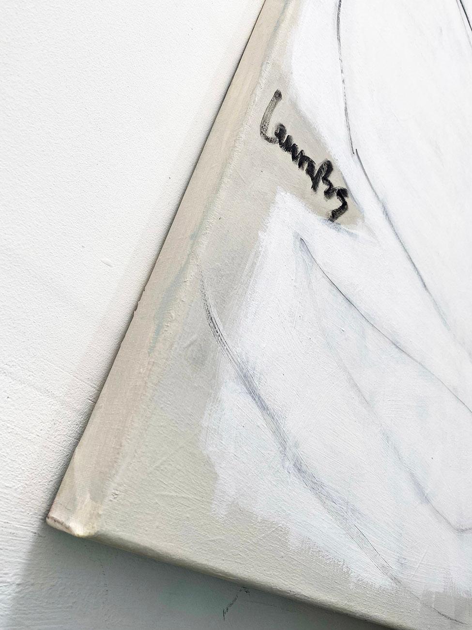 Intended White (Abstract Painting) For Sale 5