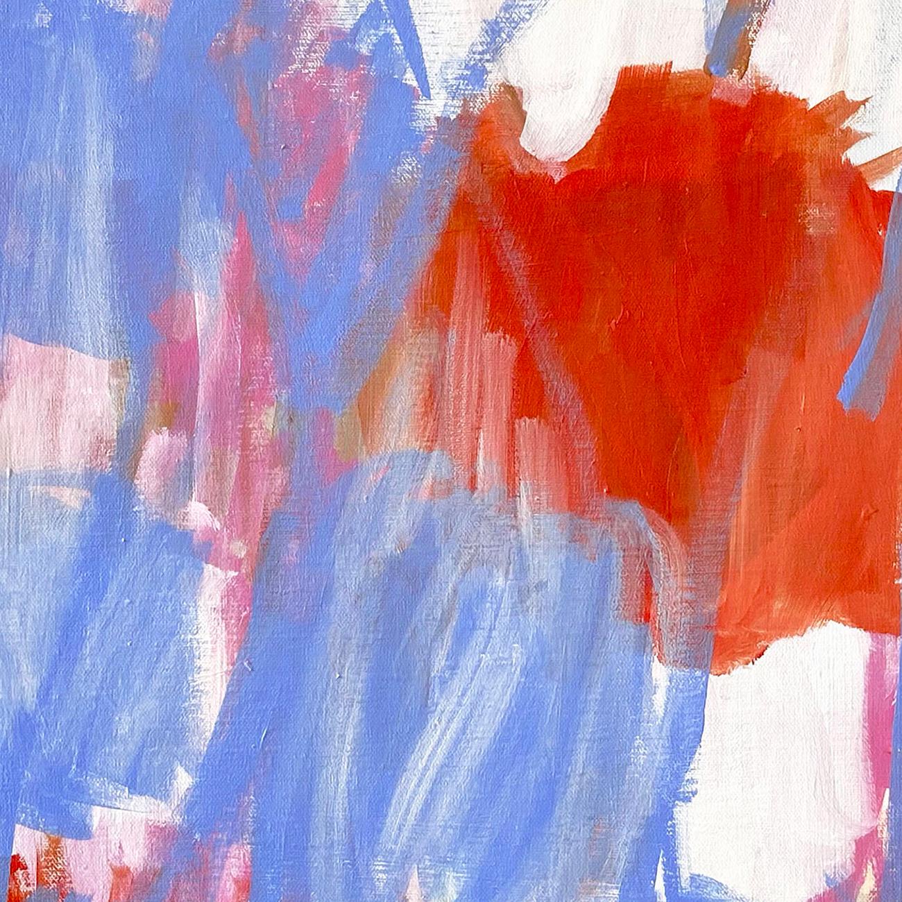 Vielleicht ( Ambivalenz) (Abstrakte Malerei) (Violett), Abstract Painting, von Laura Basterra Sanz