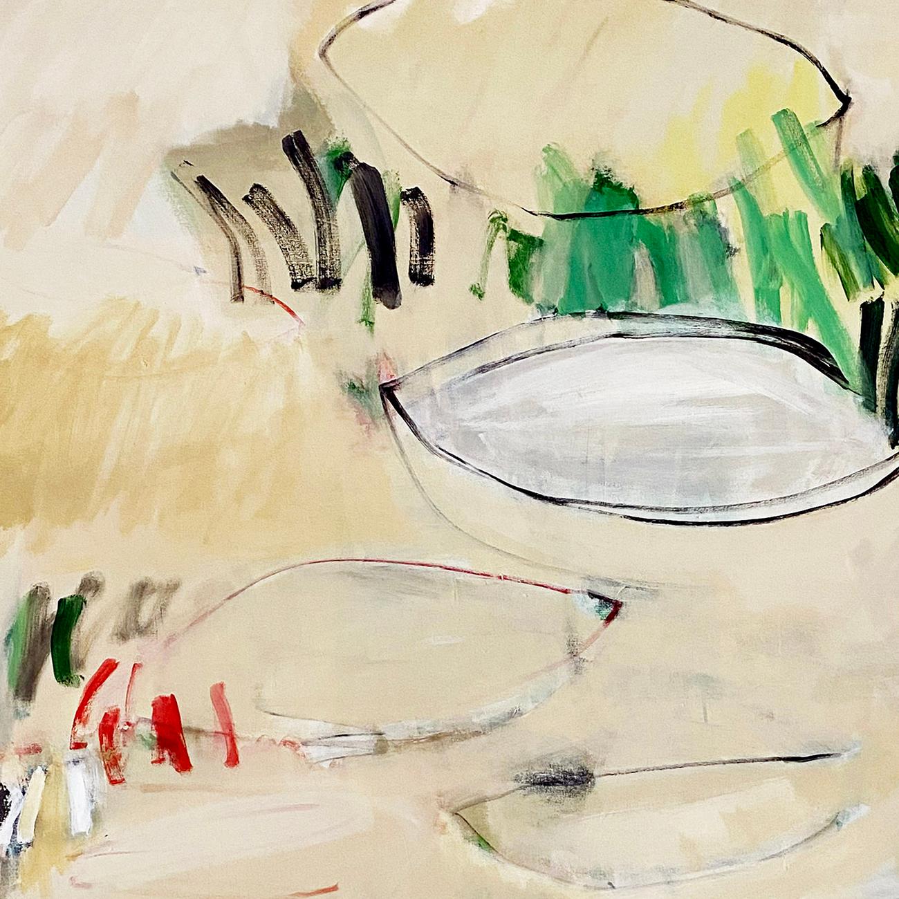 The River (La Meuse) (Abstract Painting) For Sale 2