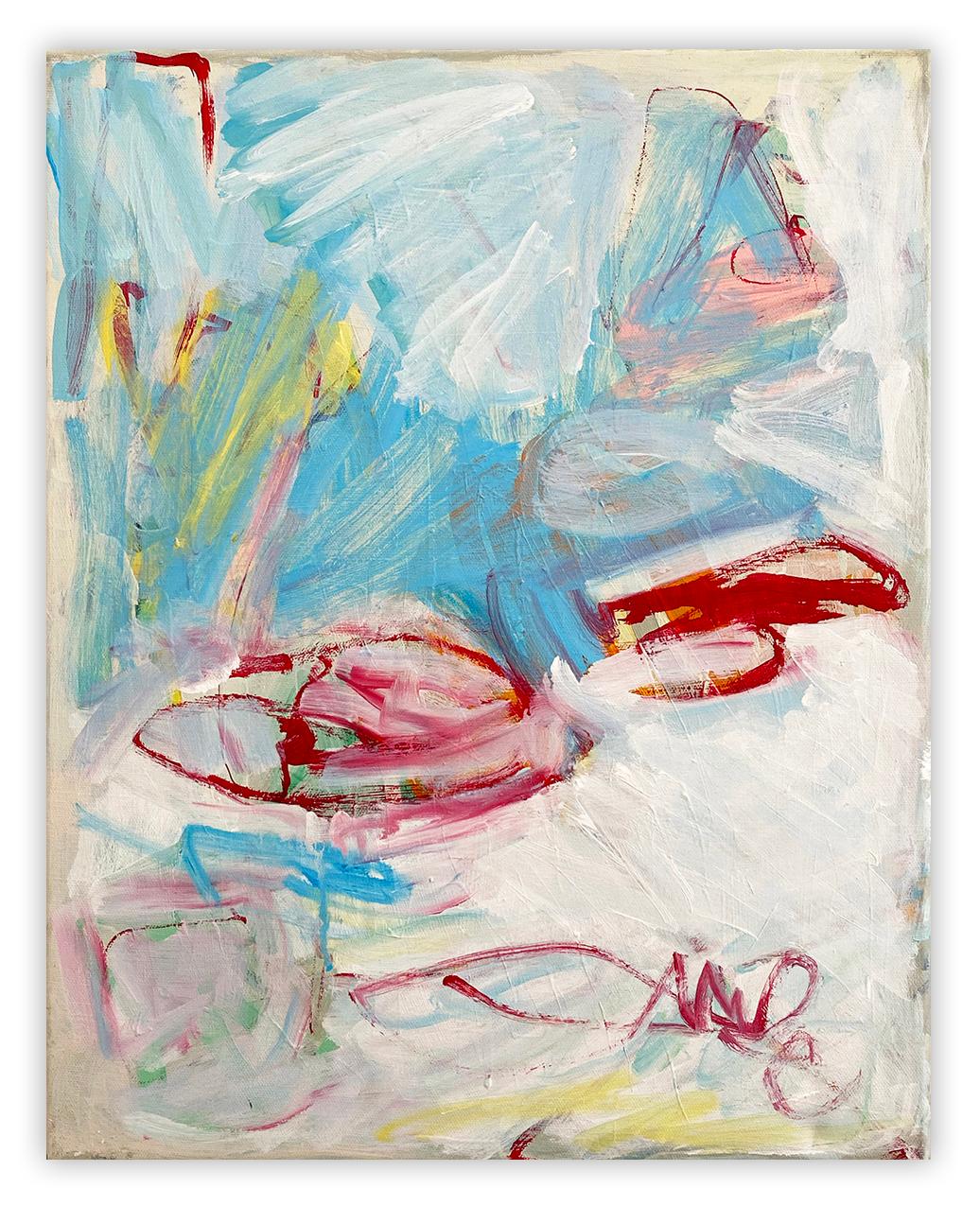 Senza titolo (Fuoco, Acqua, Vento) (Pittura astratta) in vendita 4