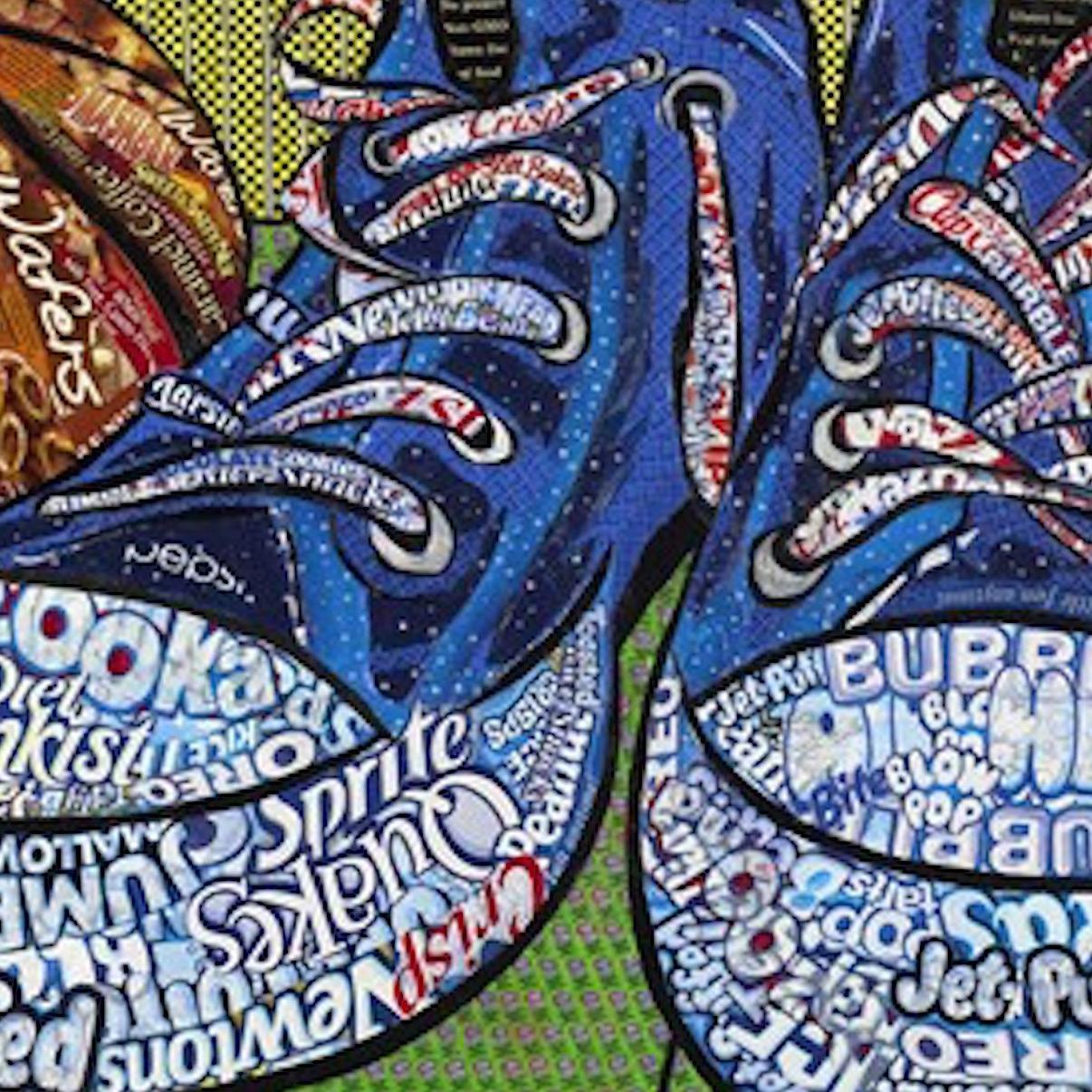 collage of sweet wrappers