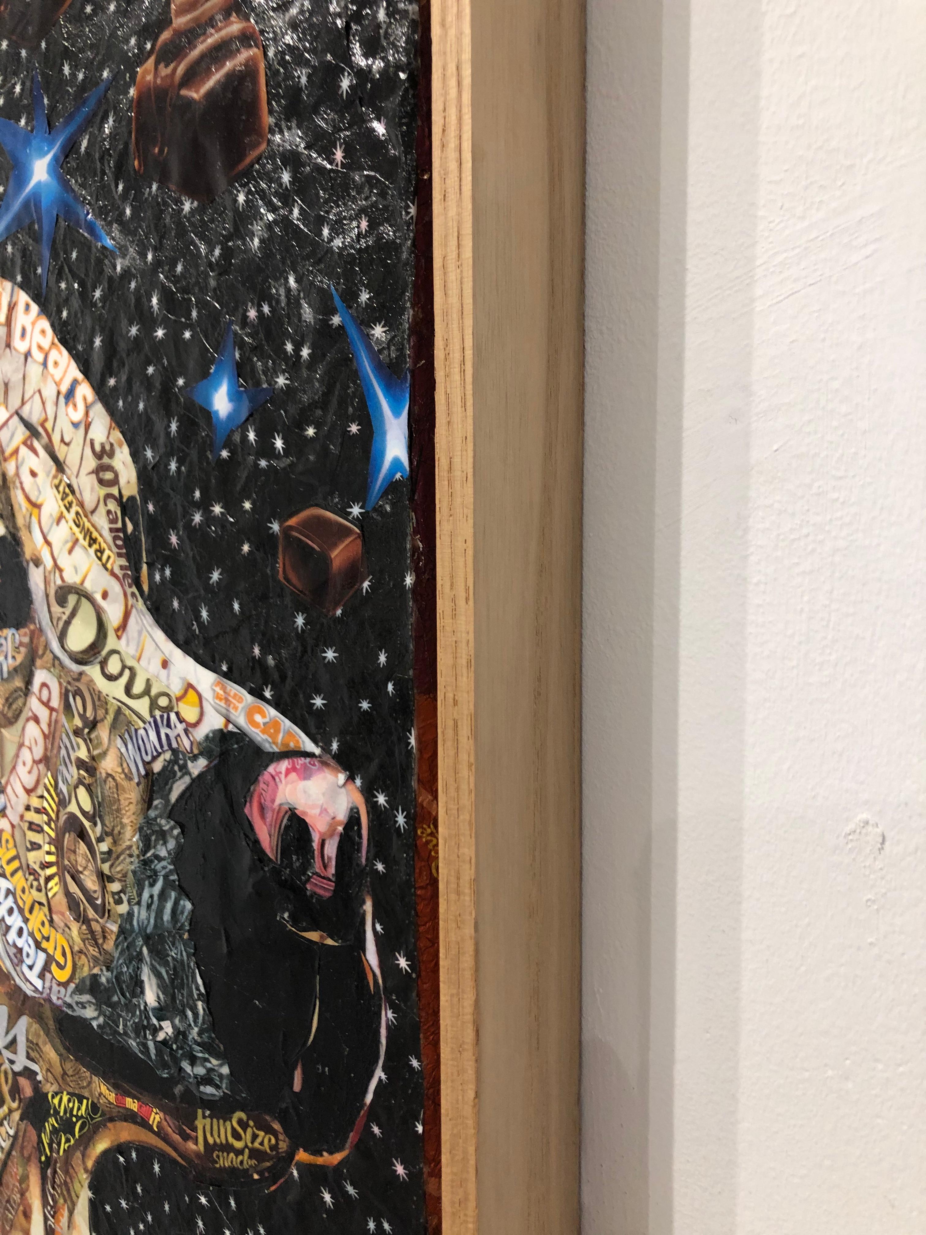 Fantasía canina - Animal Painting Negro de Laura Benjamin