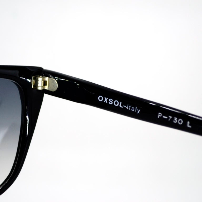 Vintage Laura Biagiotti Italy  80’s Black Silver Sunglasses pristine with case Laura Biagiotti | Accessories | Vintage 98s Laura Biagiotti  main image 3