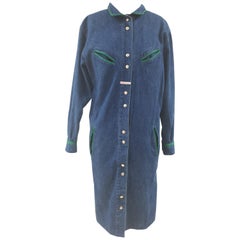 Laura Biagiotti denim long shirt - chemisier