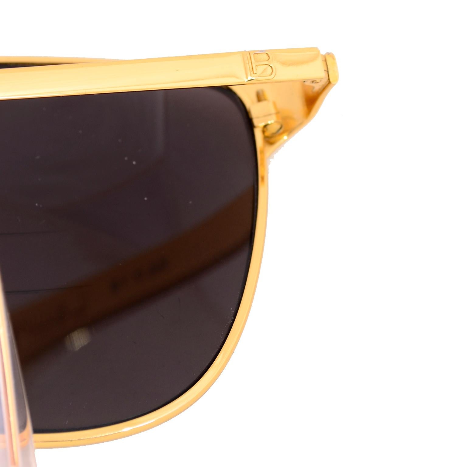 Laura Biagiotti Gold Rim Vintage Sunglasses Frames 5