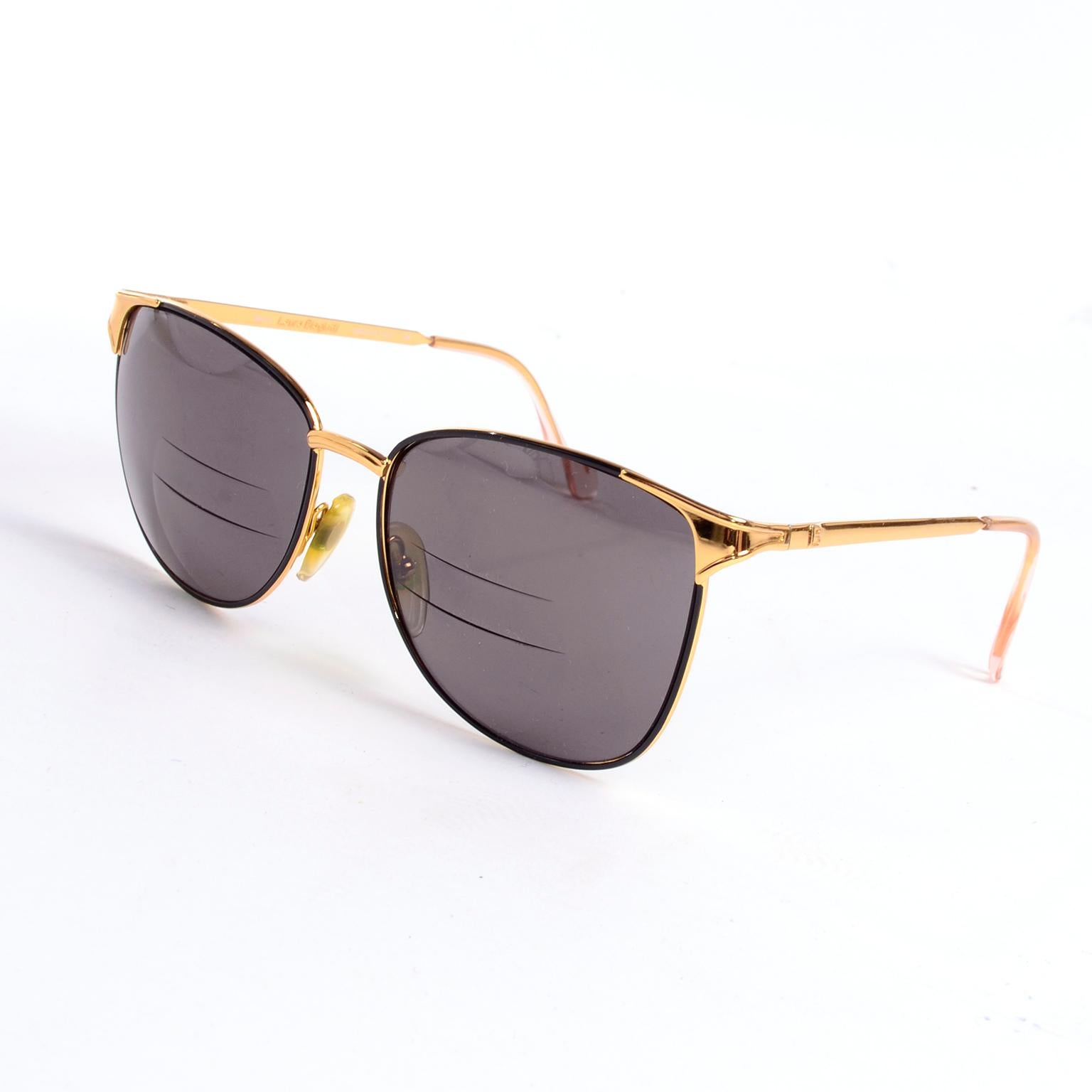 Laura Biagiotti Gold Rim Vintage Sunglasses Frames 3