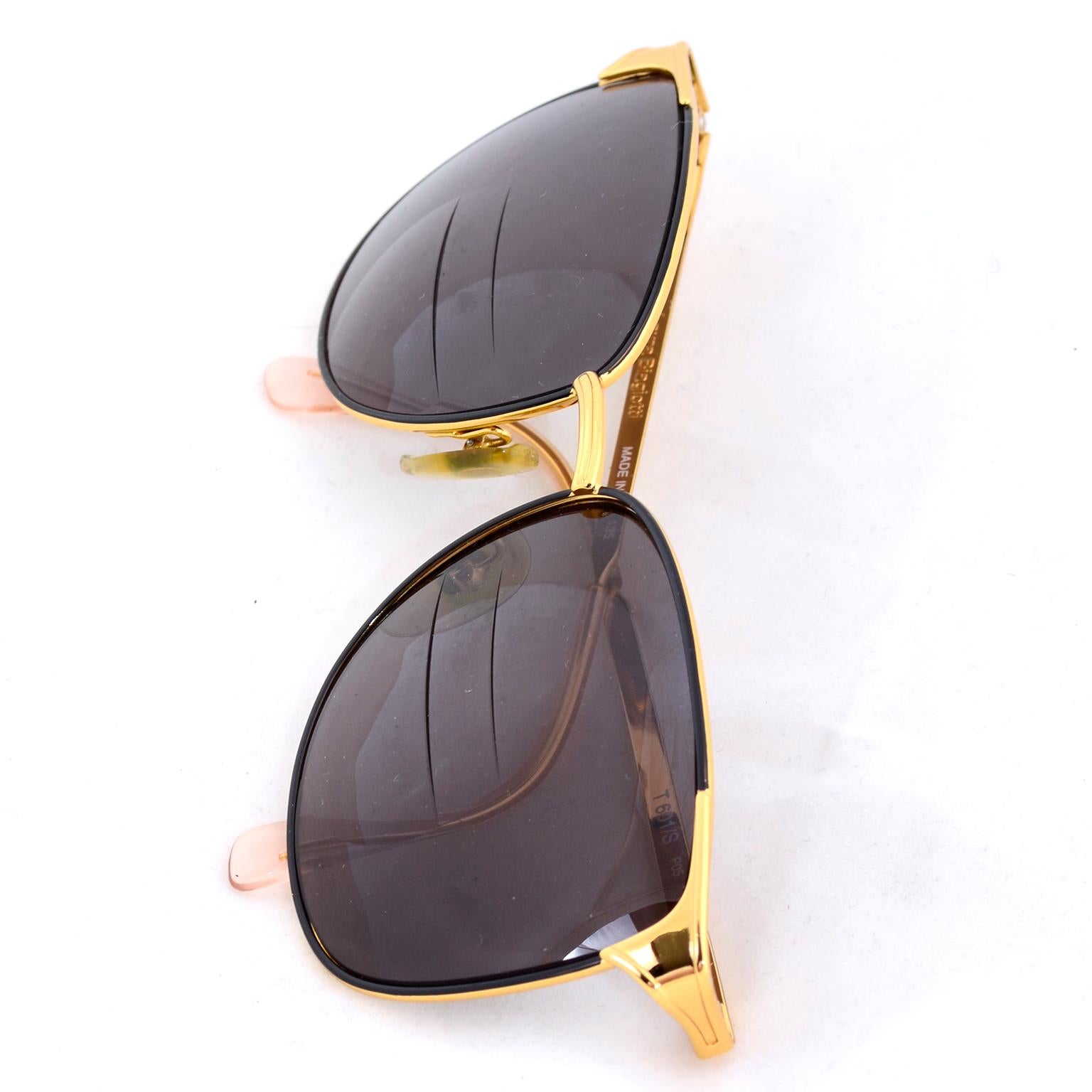Laura Biagiotti Gold Rim Vintage Sunglasses Frames 4