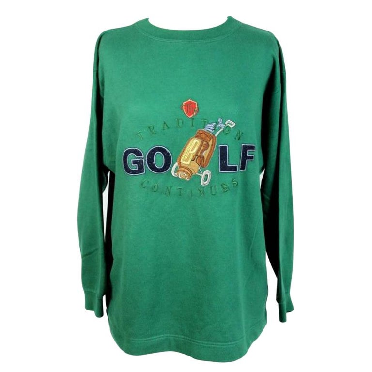 Laura Biagiotti Green Cotton Vintage Sweater at 1stDibs | green vintage  sweater, vintage green sweater
