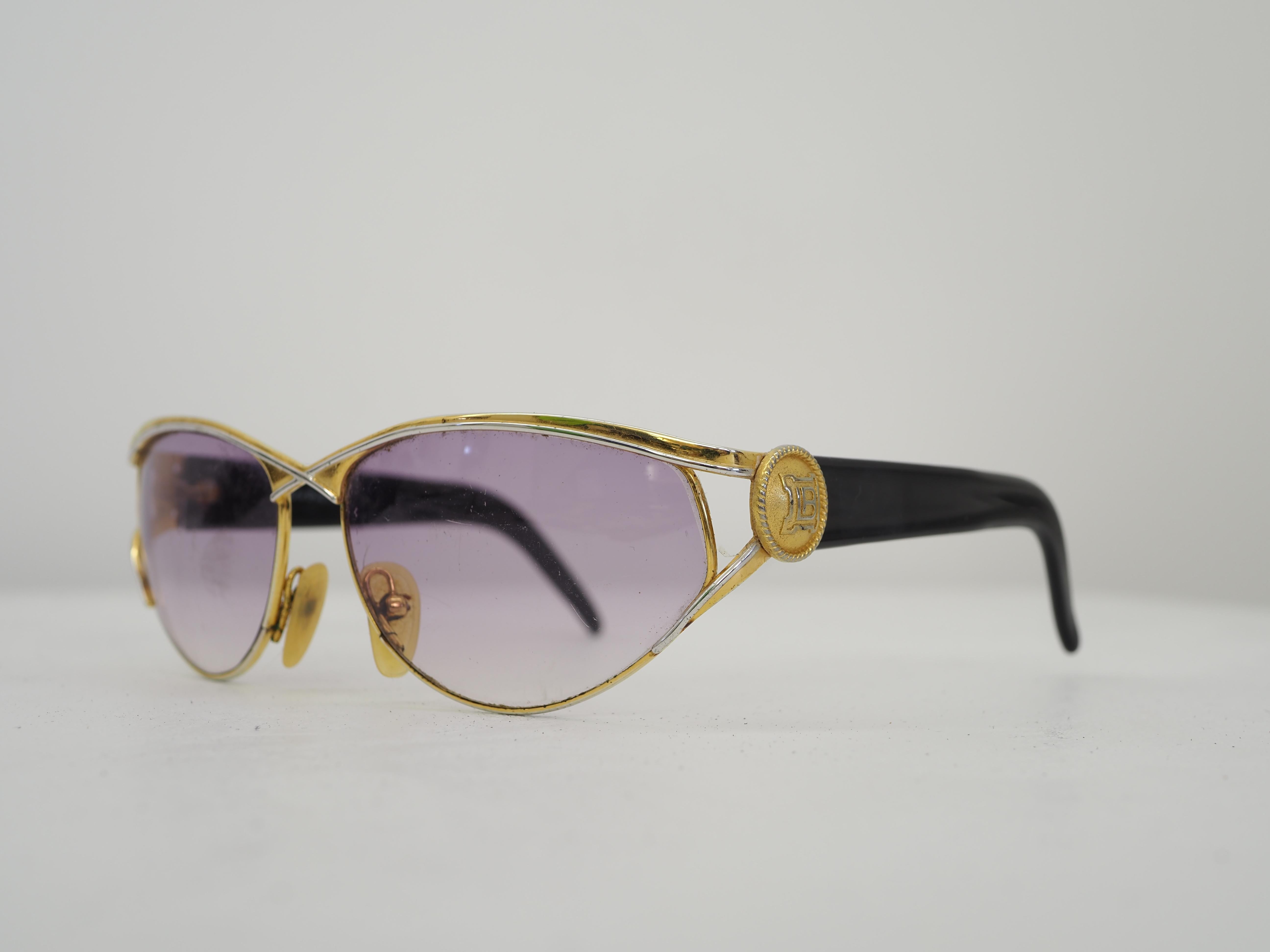 Mehrfarbige Sonnenbrille von Laura Biagiotti im Zustand „Gut“ im Angebot in Capri, IT