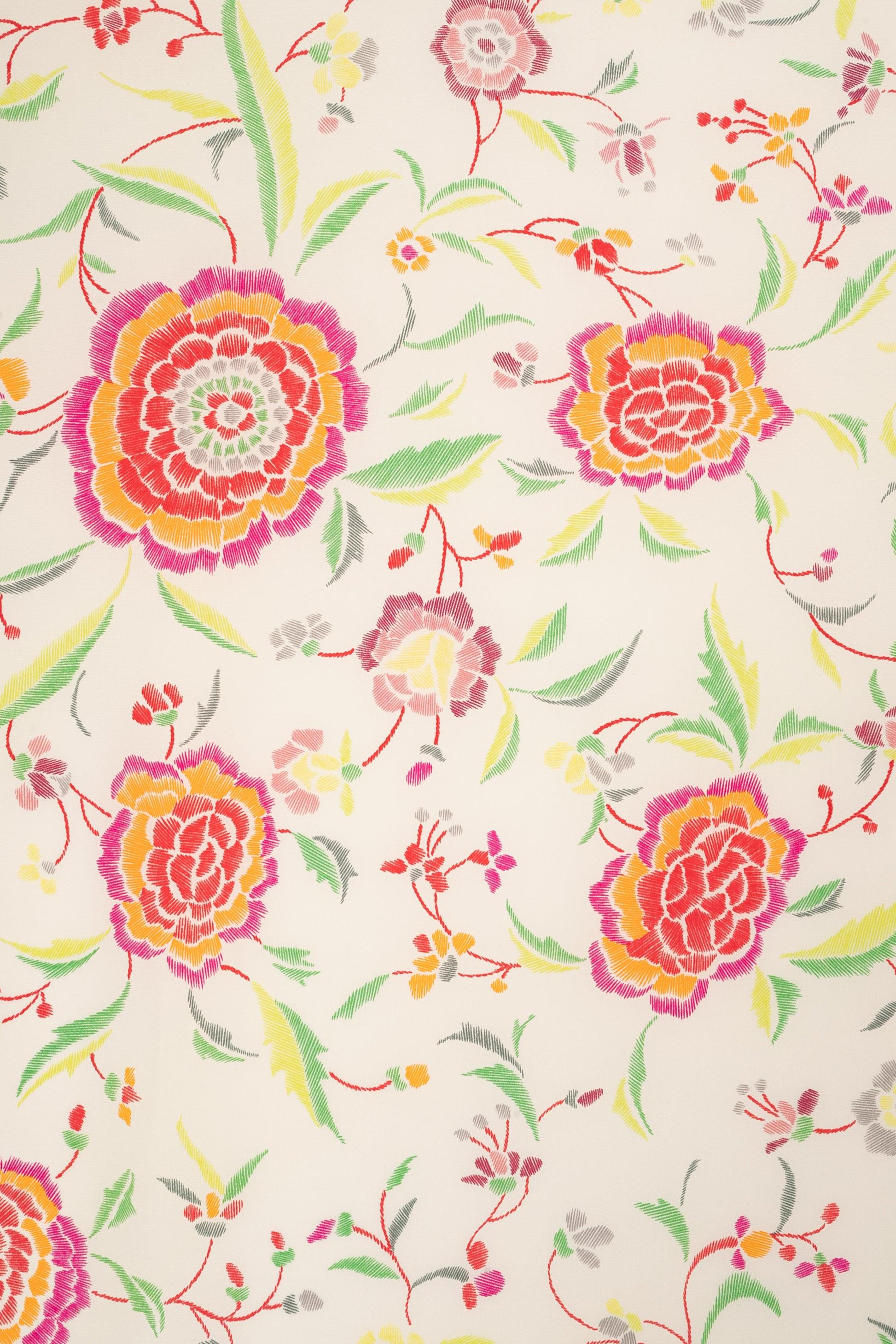 da uomo o donna Laura Biagiotti Stola in seta stampata con fiori multicolore in vendita