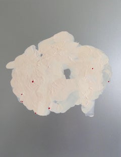 Laura Bidwa "Named" oil and spray paints on panel