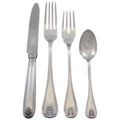 Laura by Buccellati Sterling Silver Flatware Set for 8 Service 34 Pieces Italian