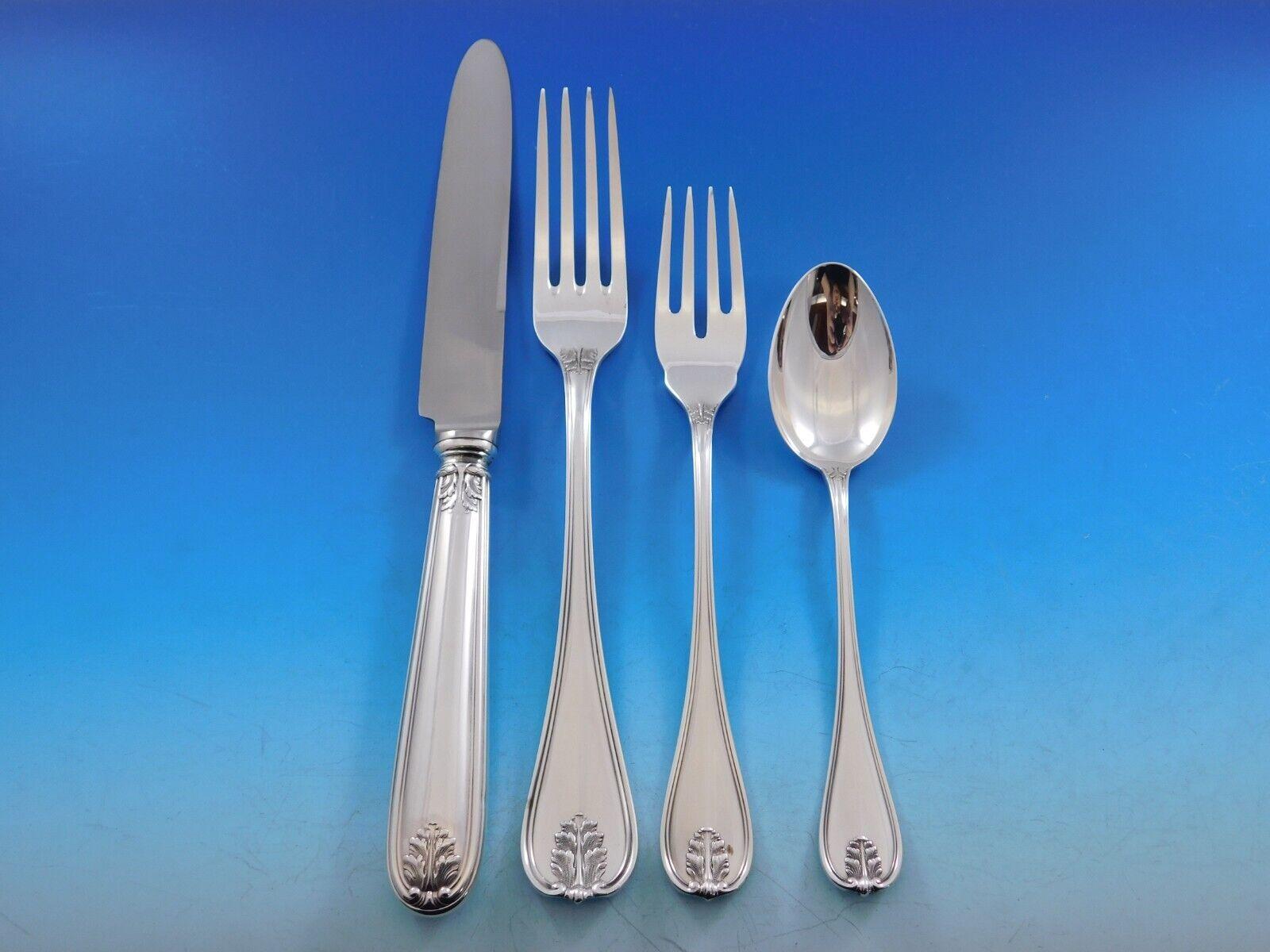 Laura by Buccellati Sterling Silver Flatware Set for 8 Service 40 Pieces Dinner In Excellent Condition In Big Bend, WI