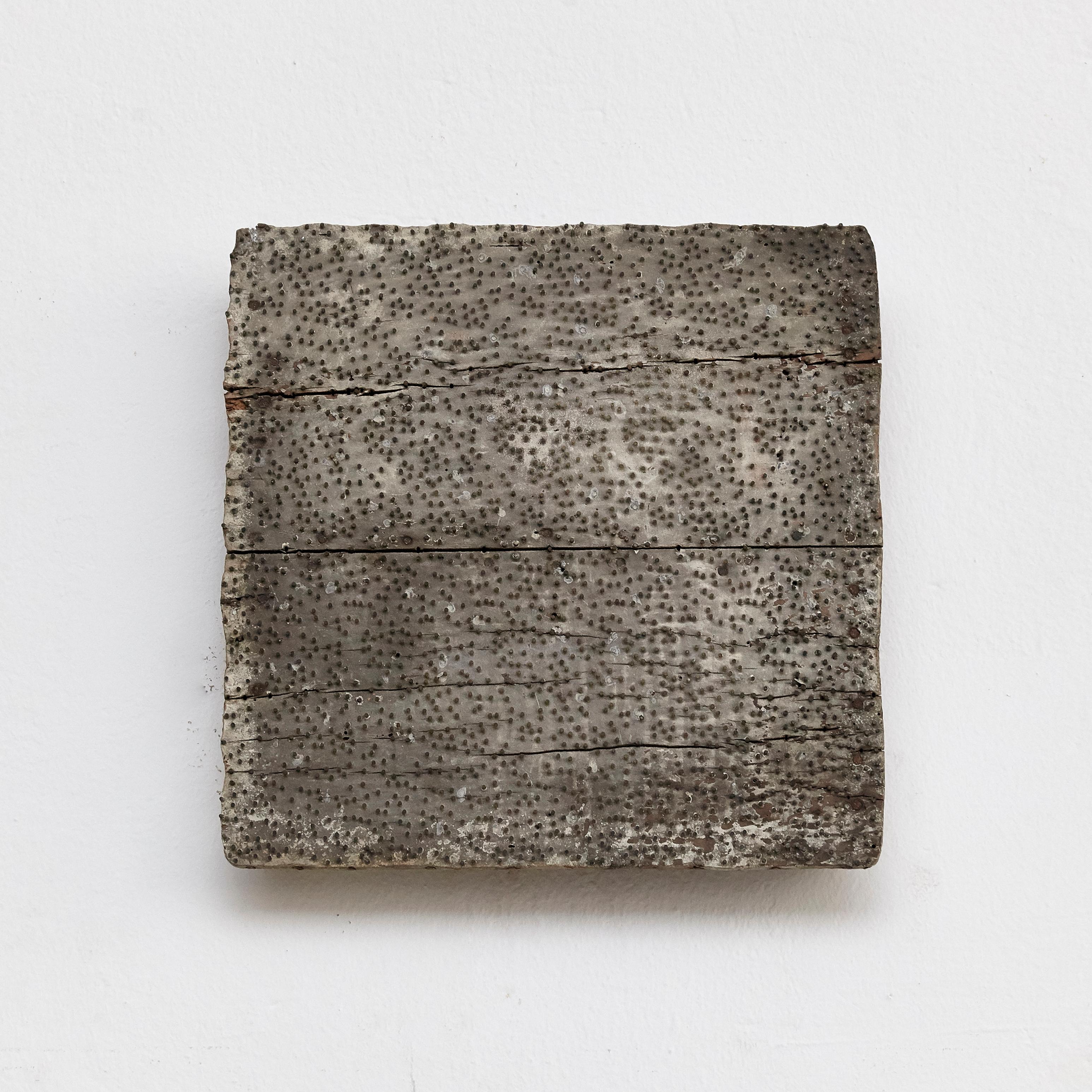 Mid-Century Modern Laura Contemporary Artwork on Wood, 2017