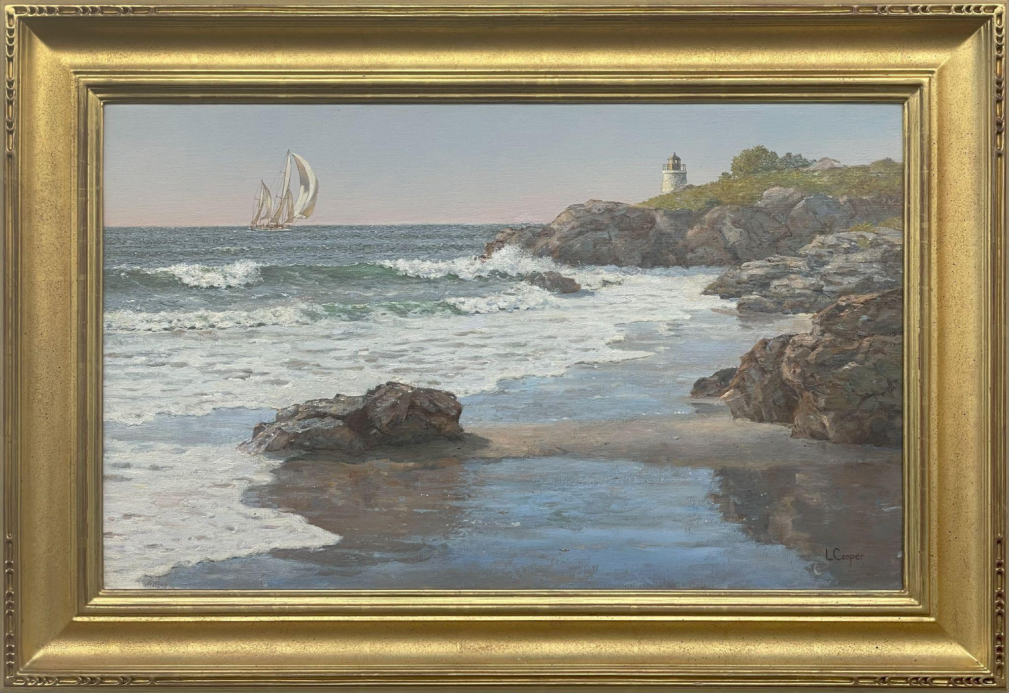 Castle Hill, Newport, RI - Painting di Laura Cooper